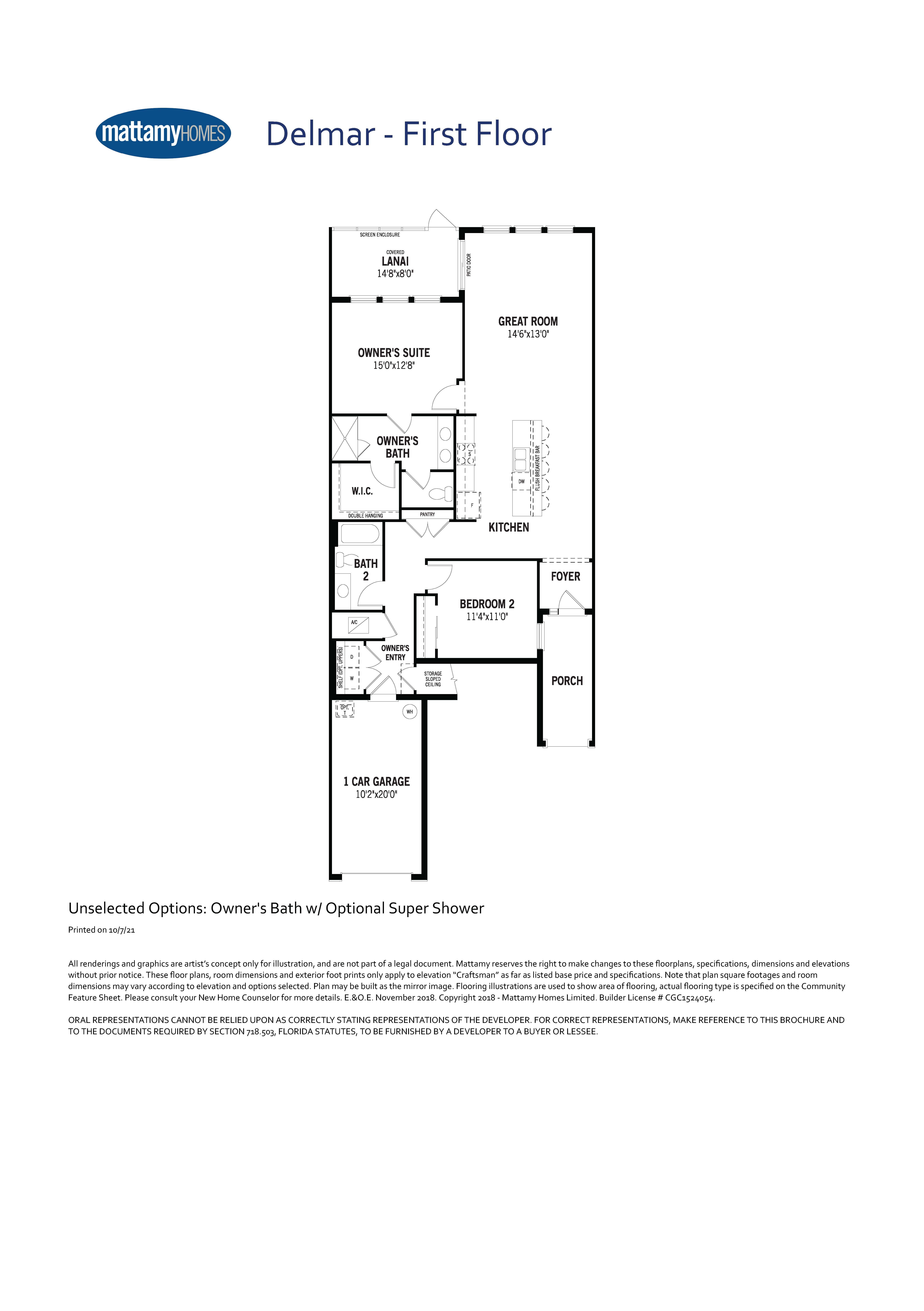 Delmar Floorplan
