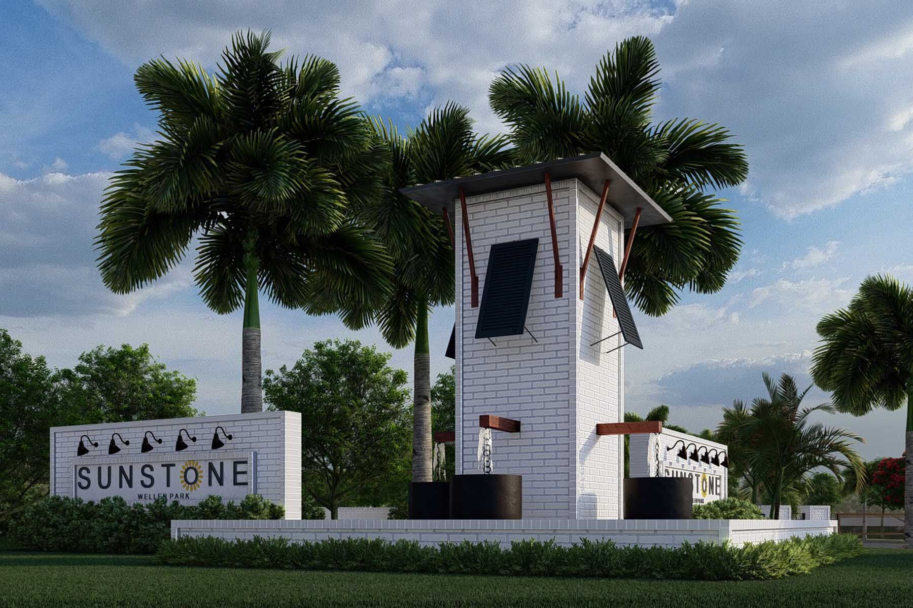 Artist's rendering of entry monument