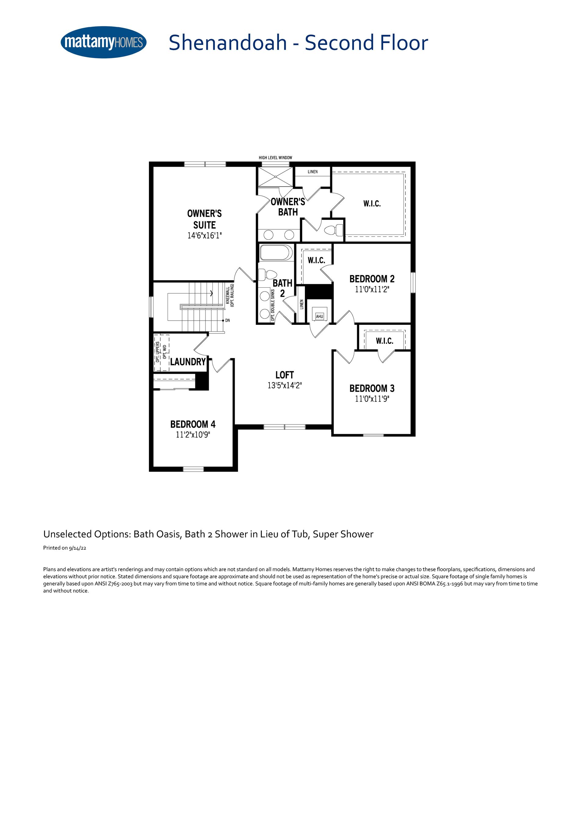 Shenandoah Second Floor FP