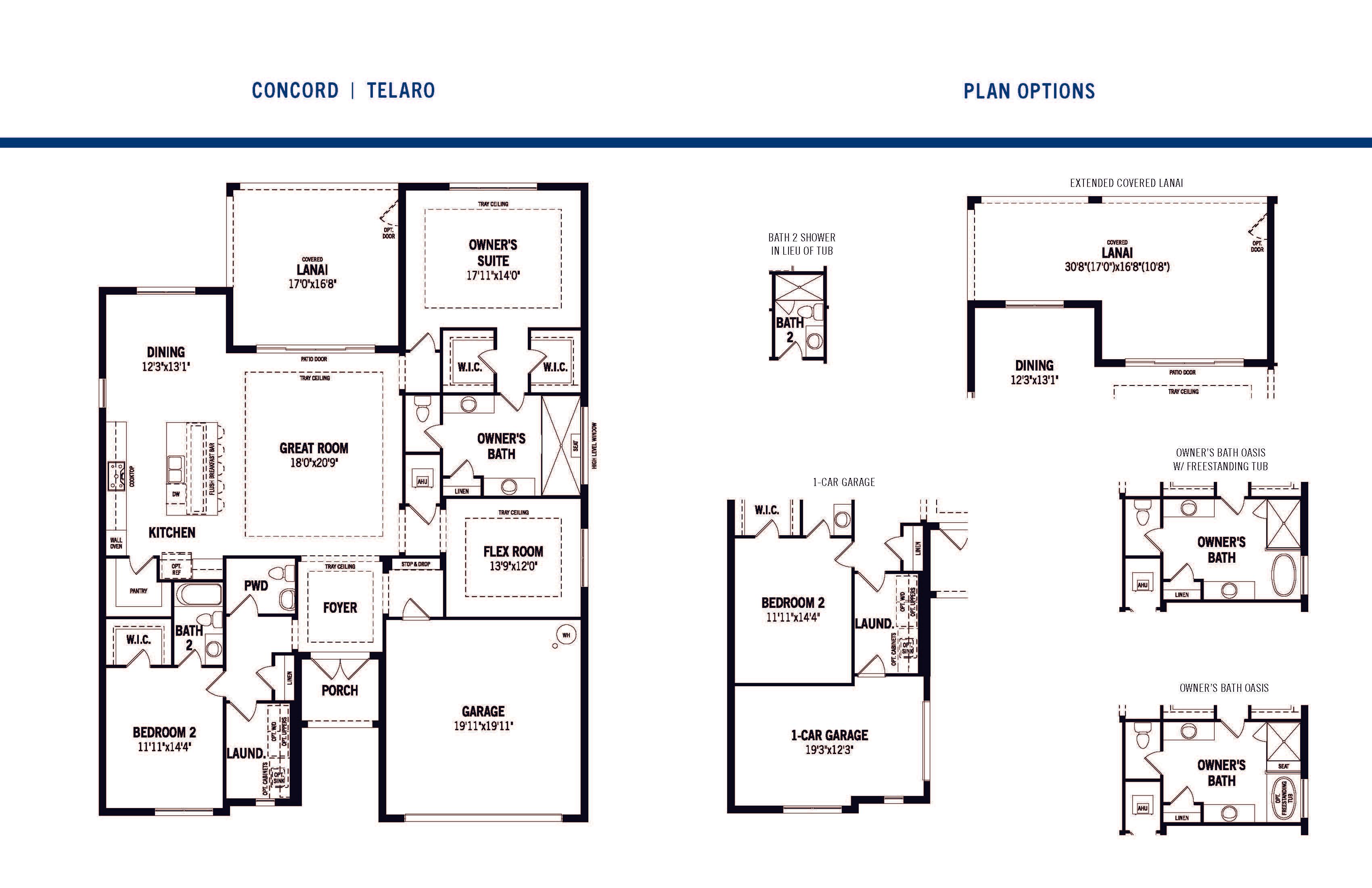 Concord Floor Plan and Options