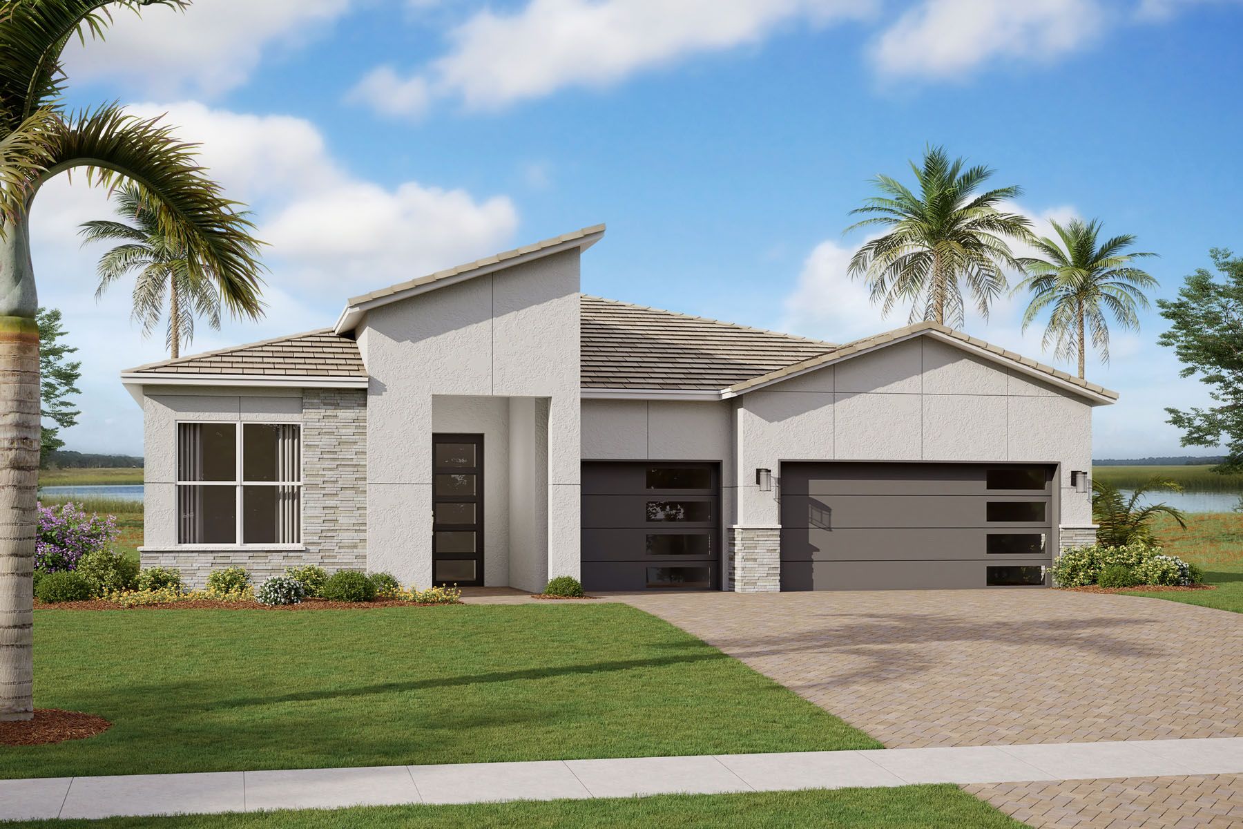 Harbor CONTEMPORARY Elevation Rendering