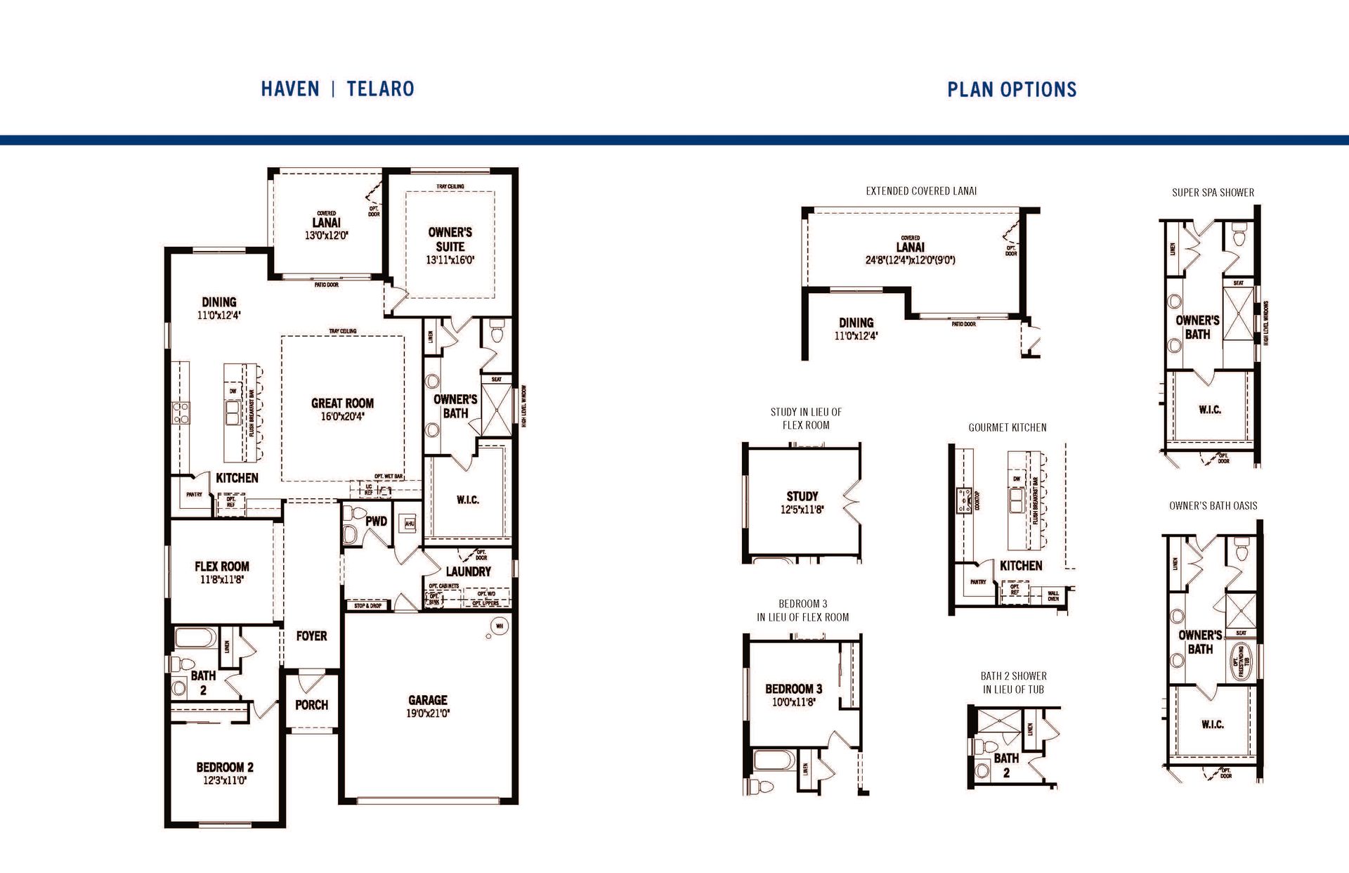 Haven Floor Plan and Options