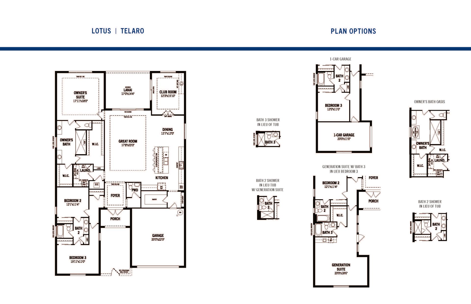 Lotus Floor Plan and Options