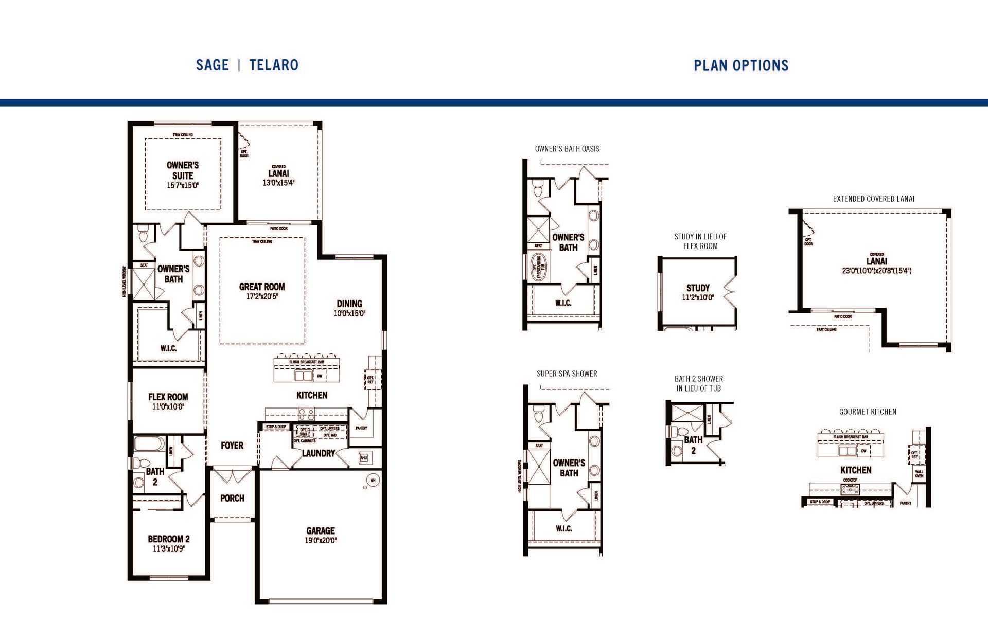 Sage Floor Plan and Options