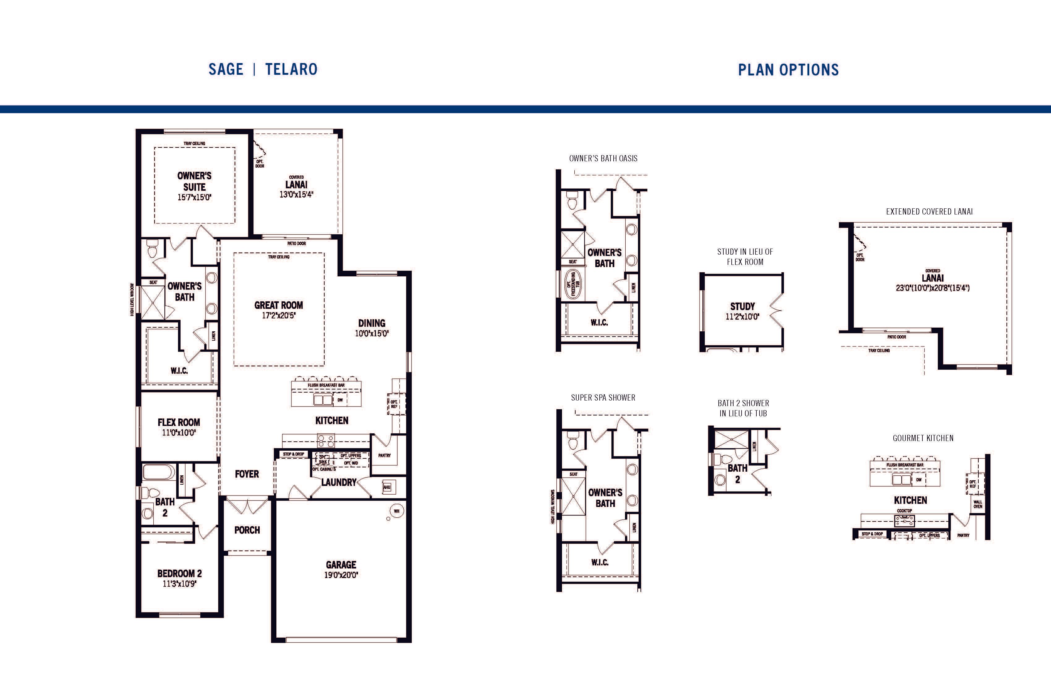 Sage Floor Plan and Options
