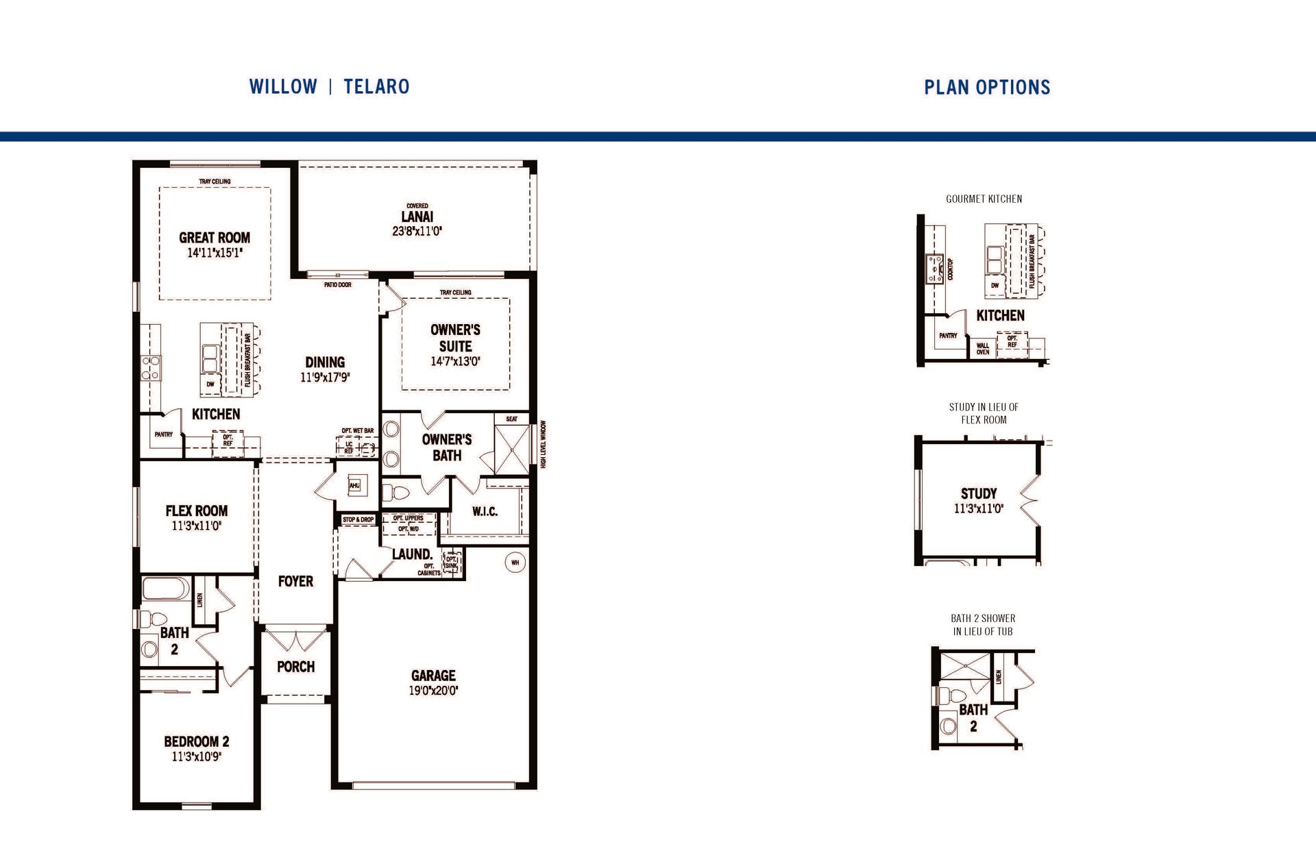 Willow Floor Plans and Options