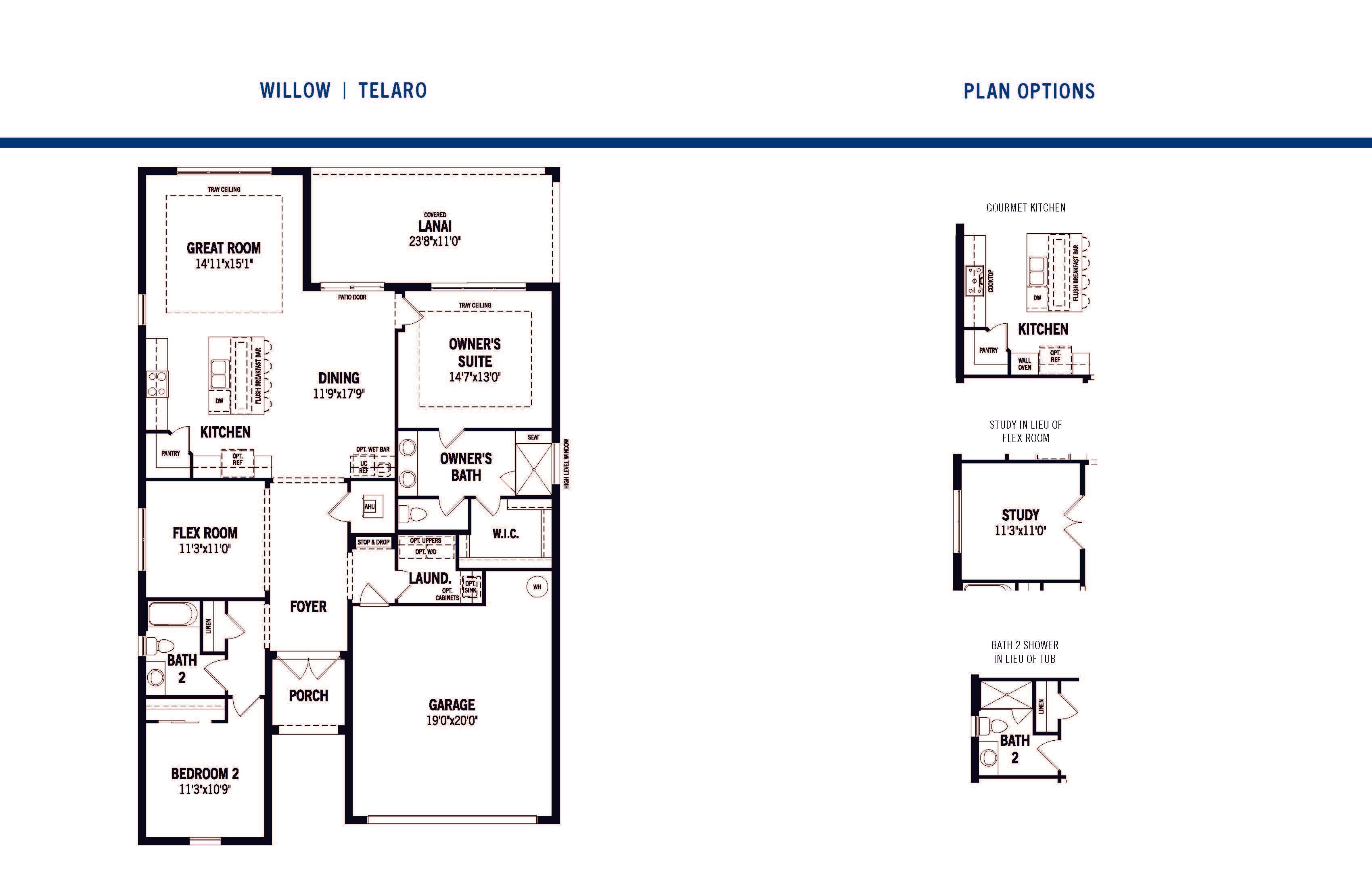 Willow Floor Plans and Options