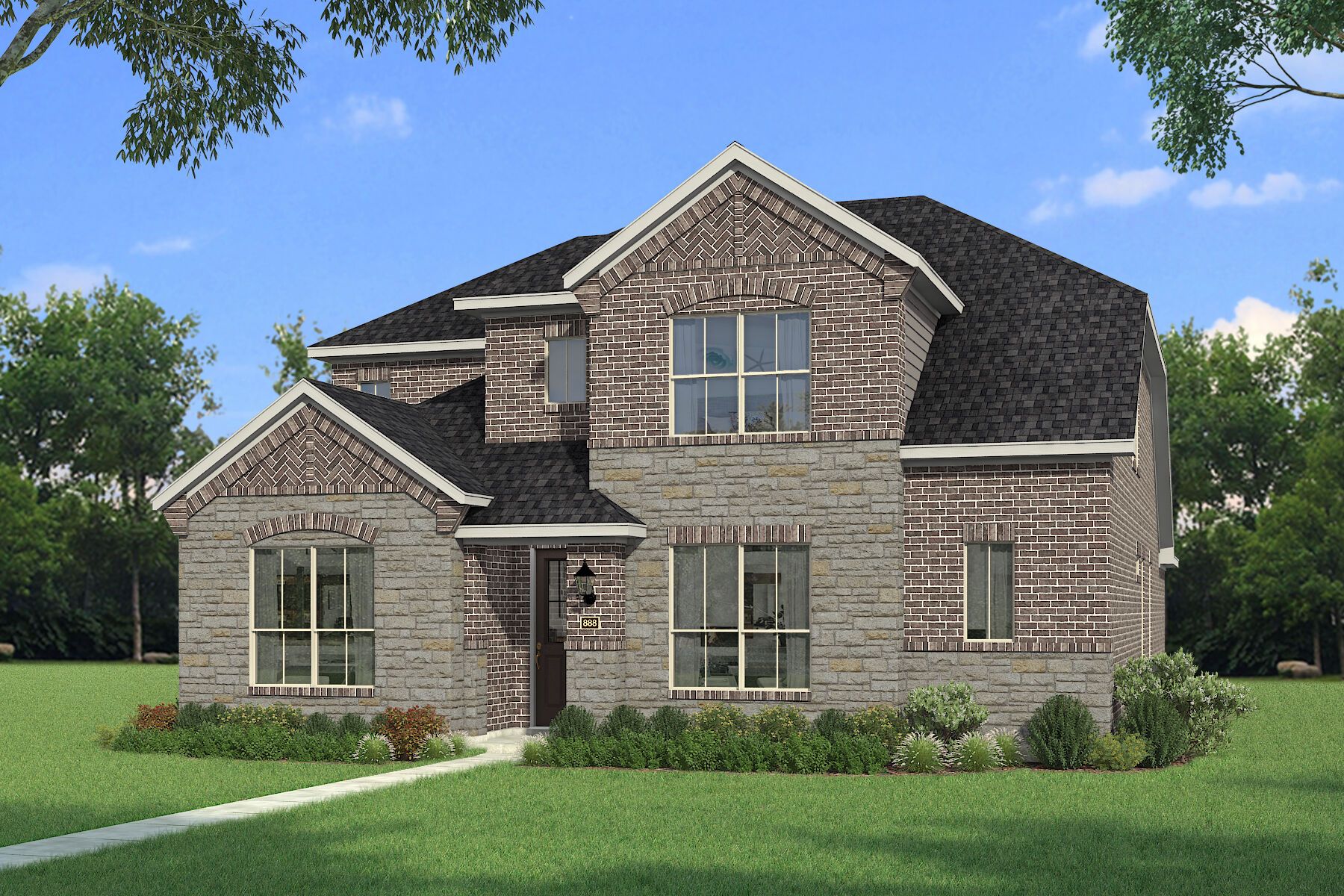 The Henley III - Old World Elevation