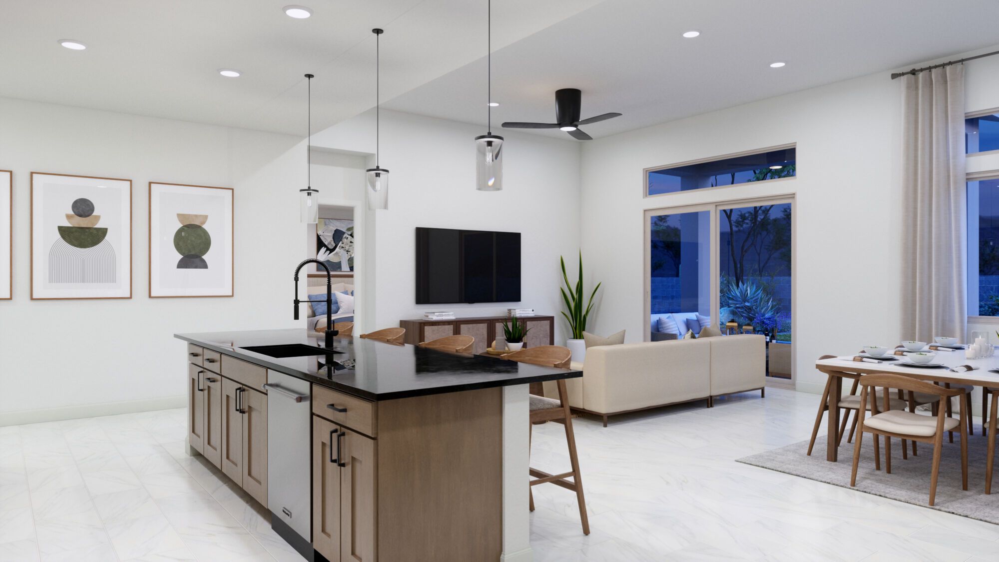 Kitchen-Greatroom - Virtual Photo