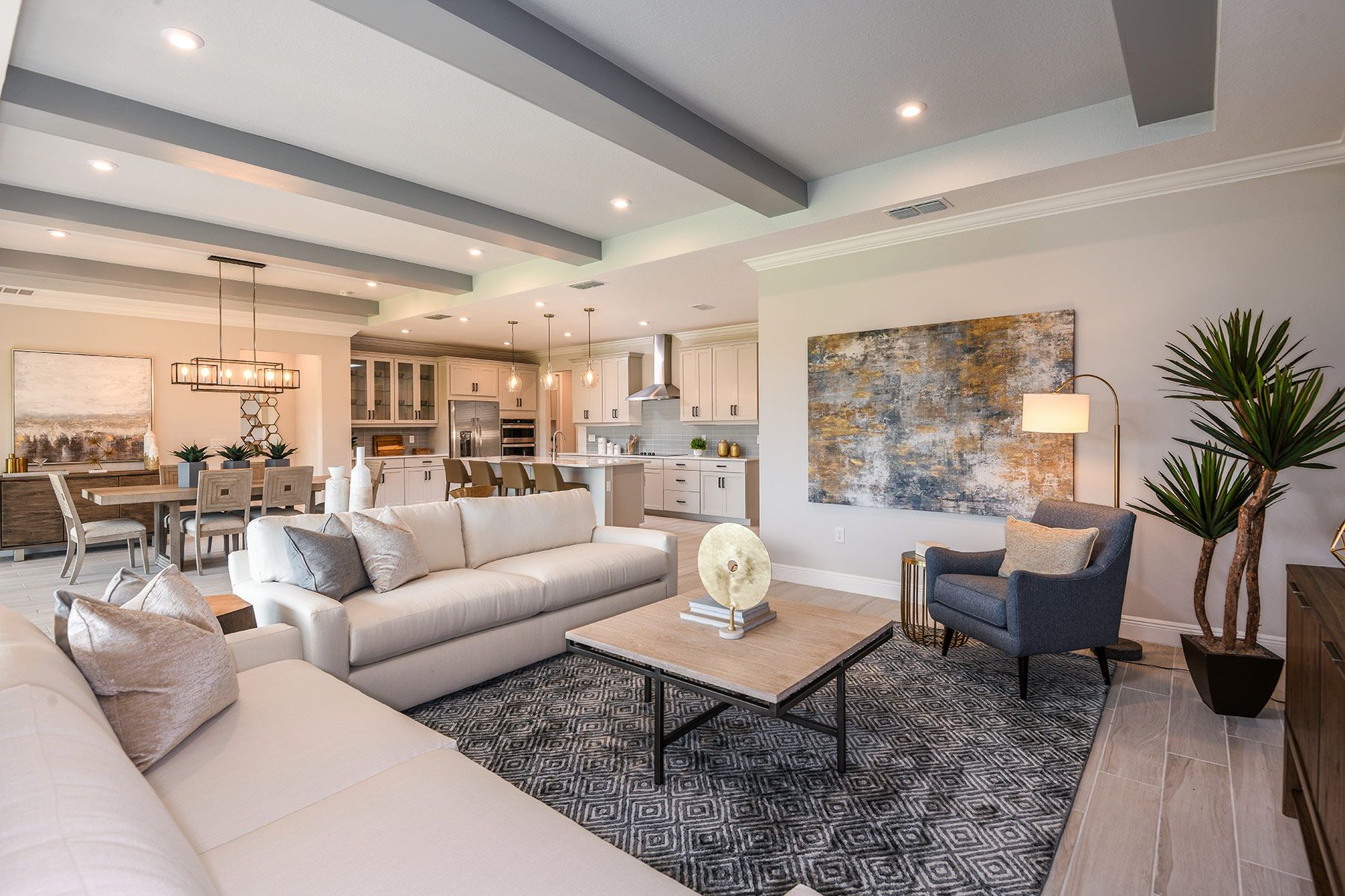 Spacious living spaces