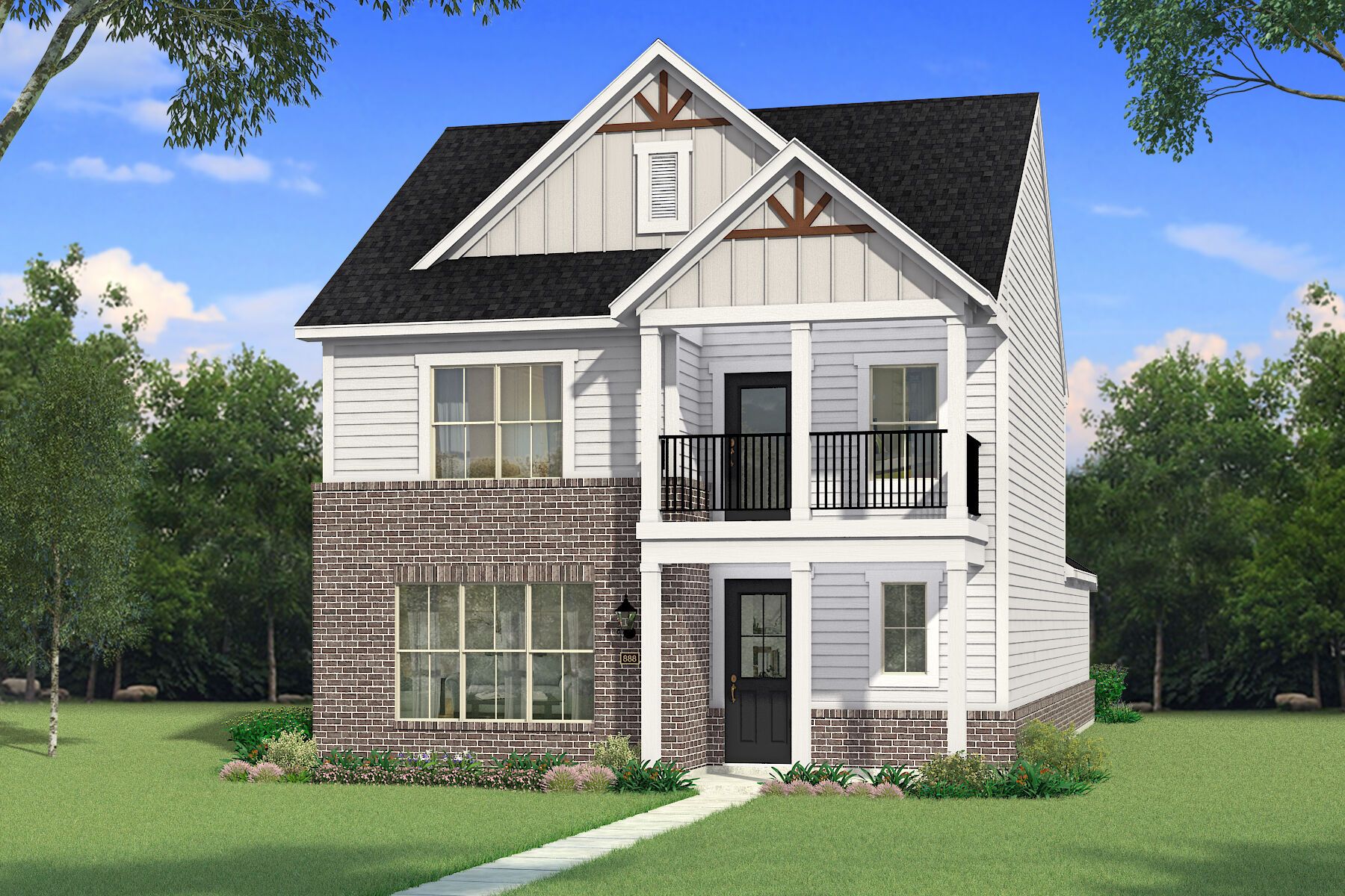 The Blanco - Farmhouse 2 Elevation