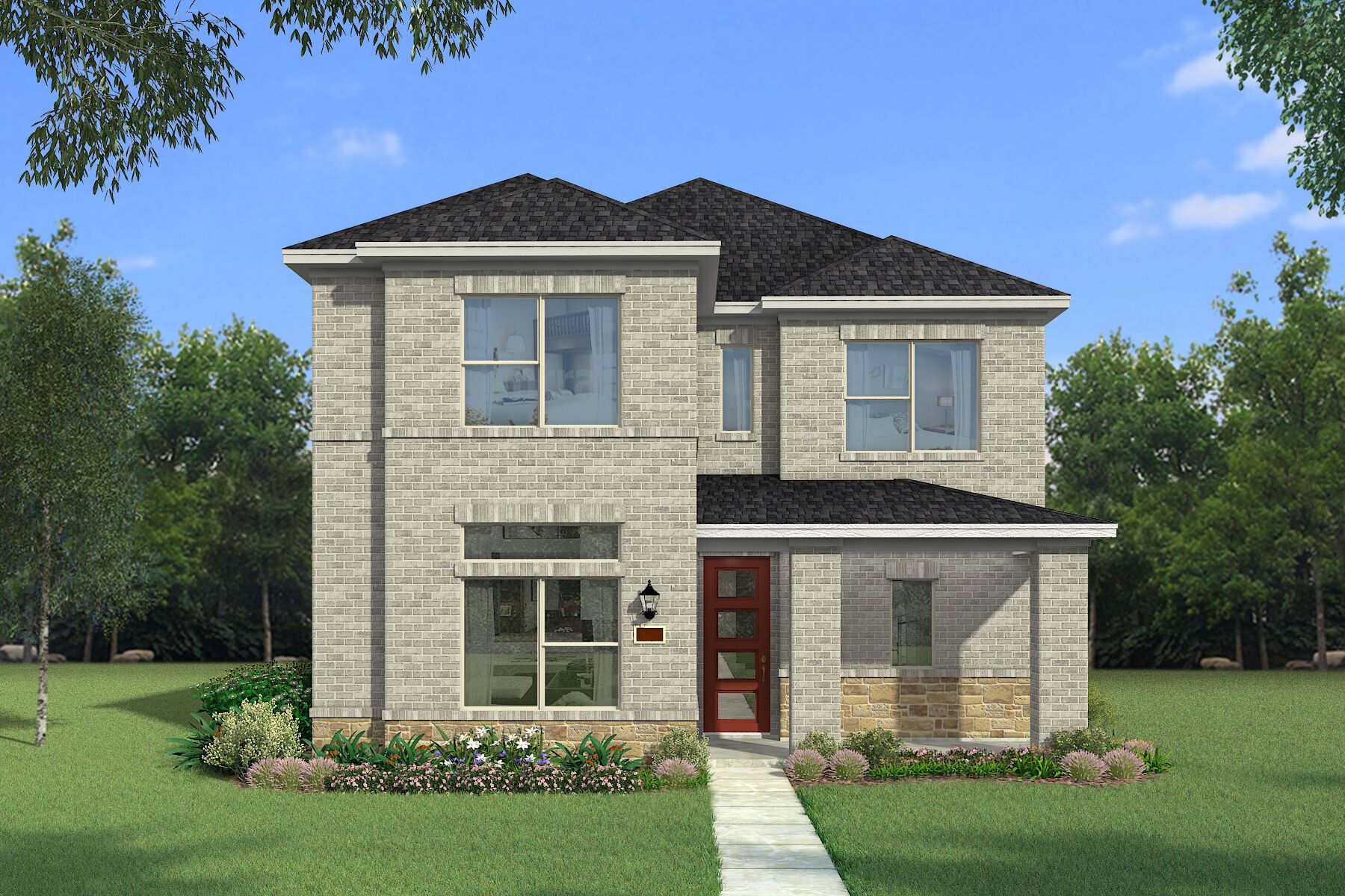 The Medina- Modern Prairie with Stone Elevation