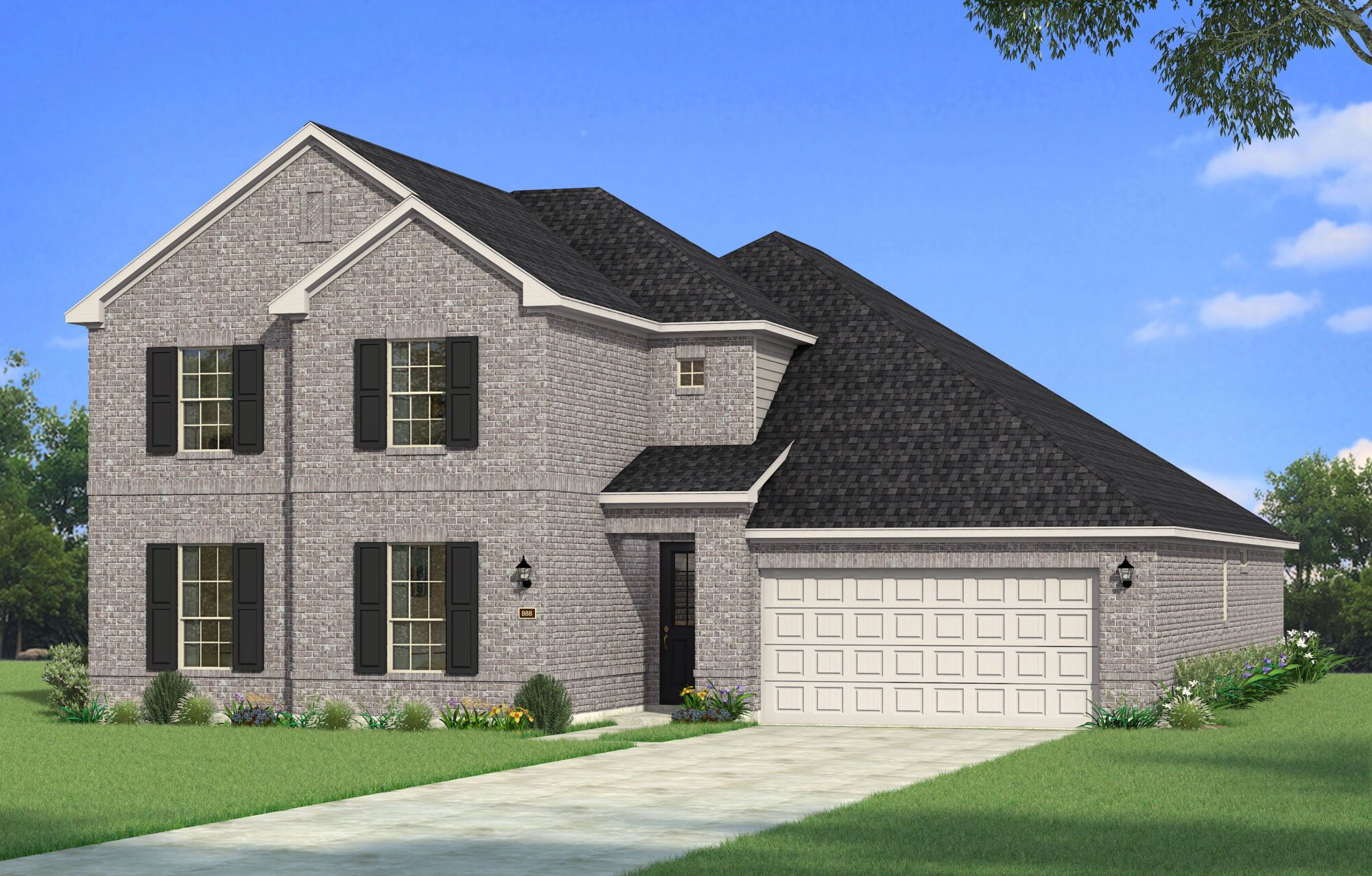 The Polermo - Traditional Elevation