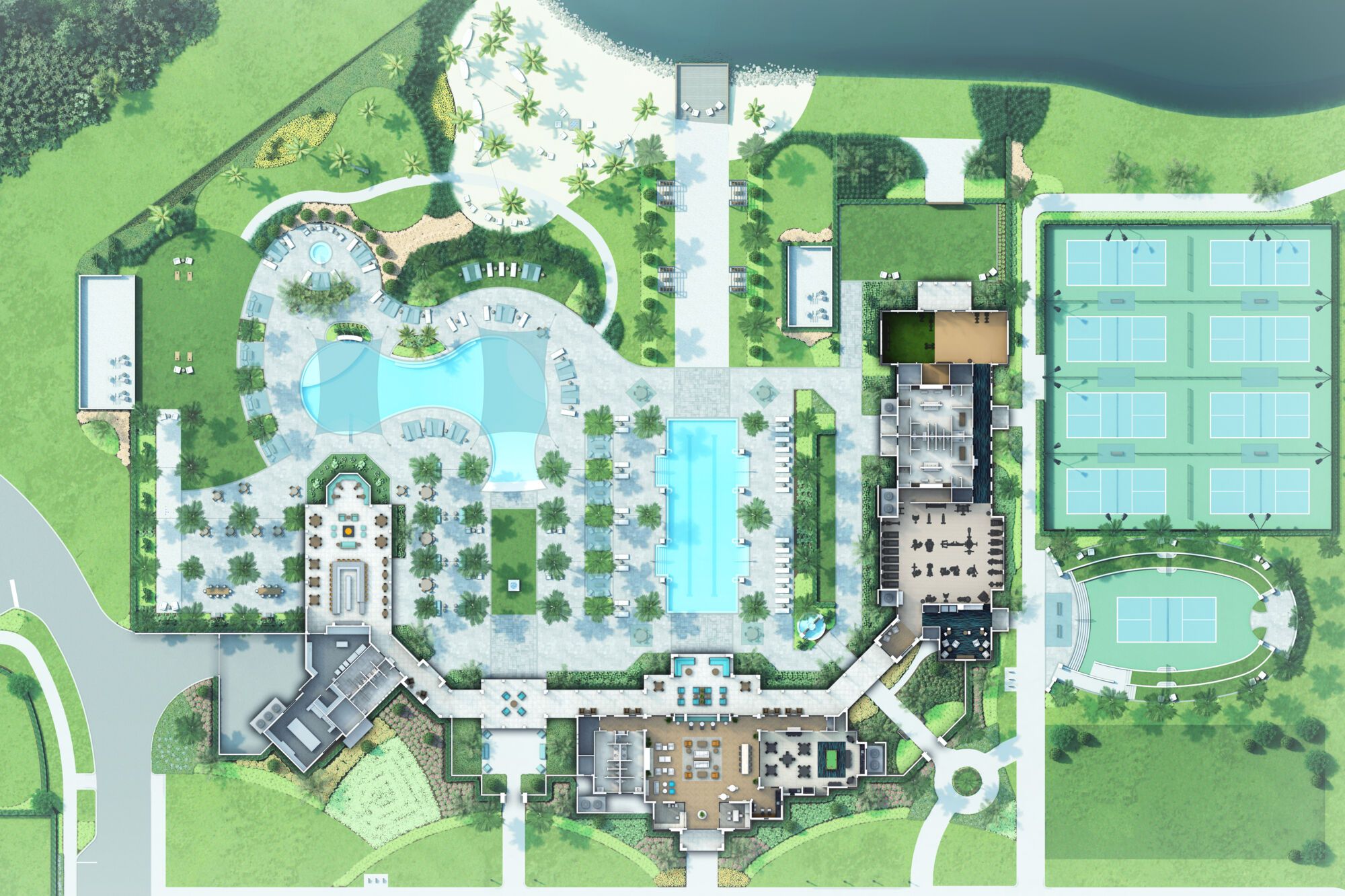 Amenity clubhouse floorplan