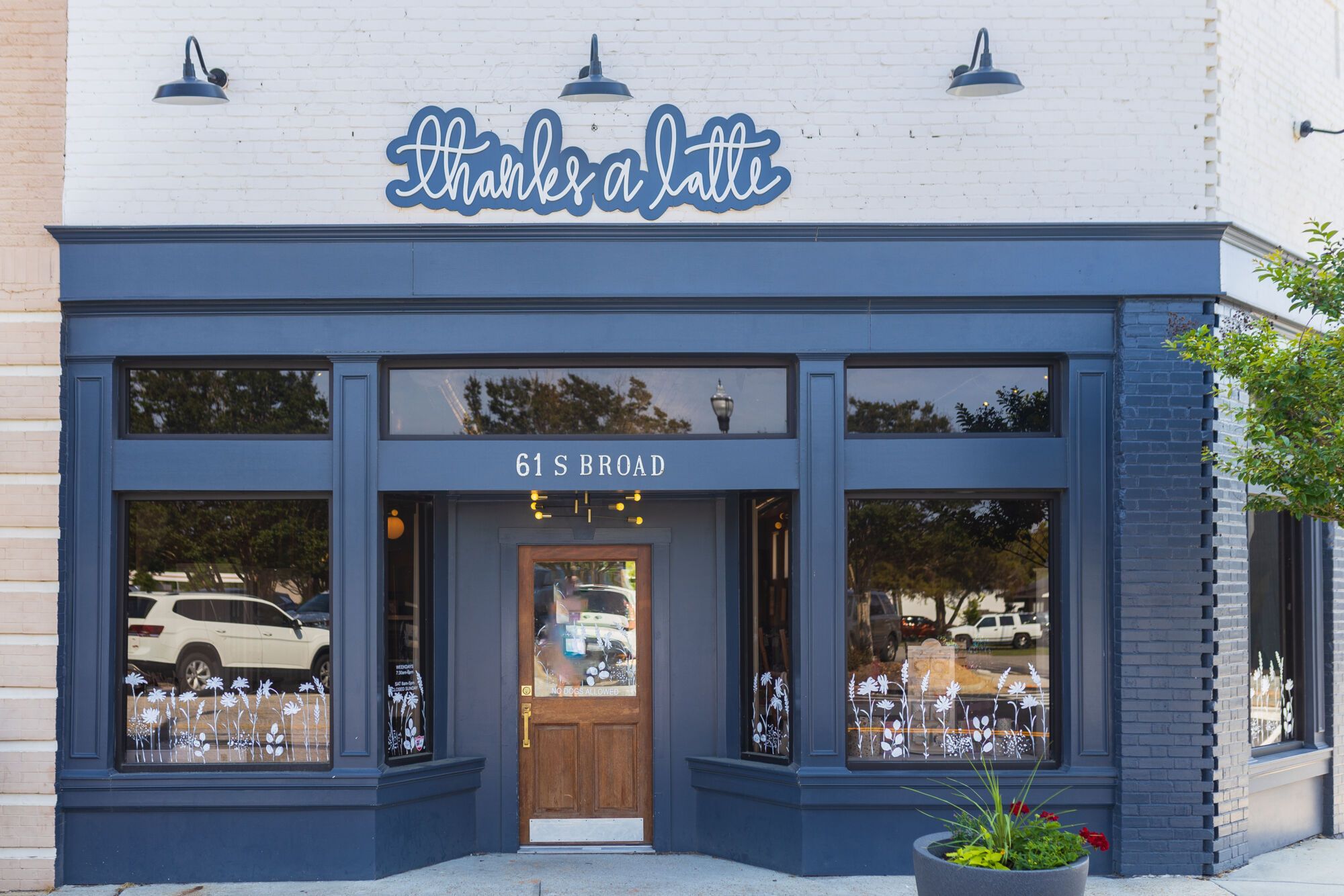 Boutique shops about in downtown Angier