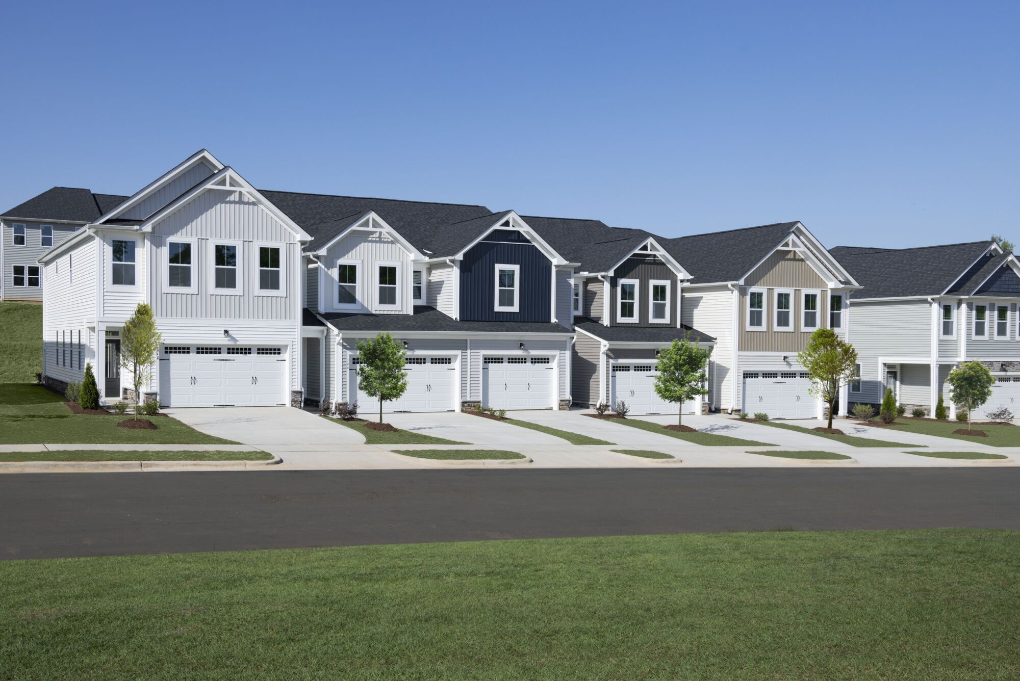 Magnolia Park townhomes - Farmhouse elevations