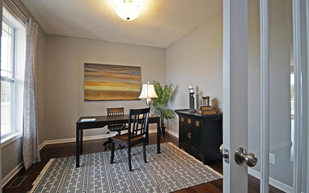 Welcome to the Waverly. This wonderful first floor master plan offers an array of possibilities. A flex room off the foyer can be either a study or an additional bedroom. The open concept of the two story Great Room to the Dining and Kitchen make it a won