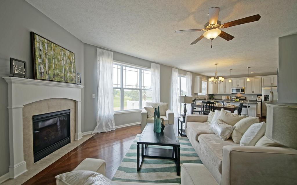 Welcome to the Waverly. This wonderful first floor master plan offers an array of possibilities. A flex room off the foyer can be either a study or an additional bedroom. The open concept of the two story Great Room to the Dining and Kitchen make it a won