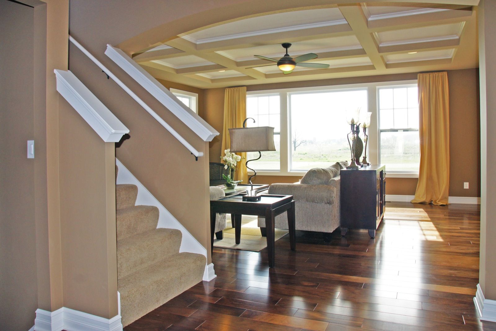 Welcome to the Nantucket. This is a WOW home - at every turn. The foyer leads to the first floor study and on to the wide open Great Room, dining, and kitchen areas - all graced with plenty of glass! A drop zone and Command Center off of the kitchen help 