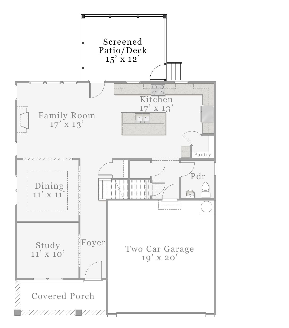 First Floor - Optional Screened Patio