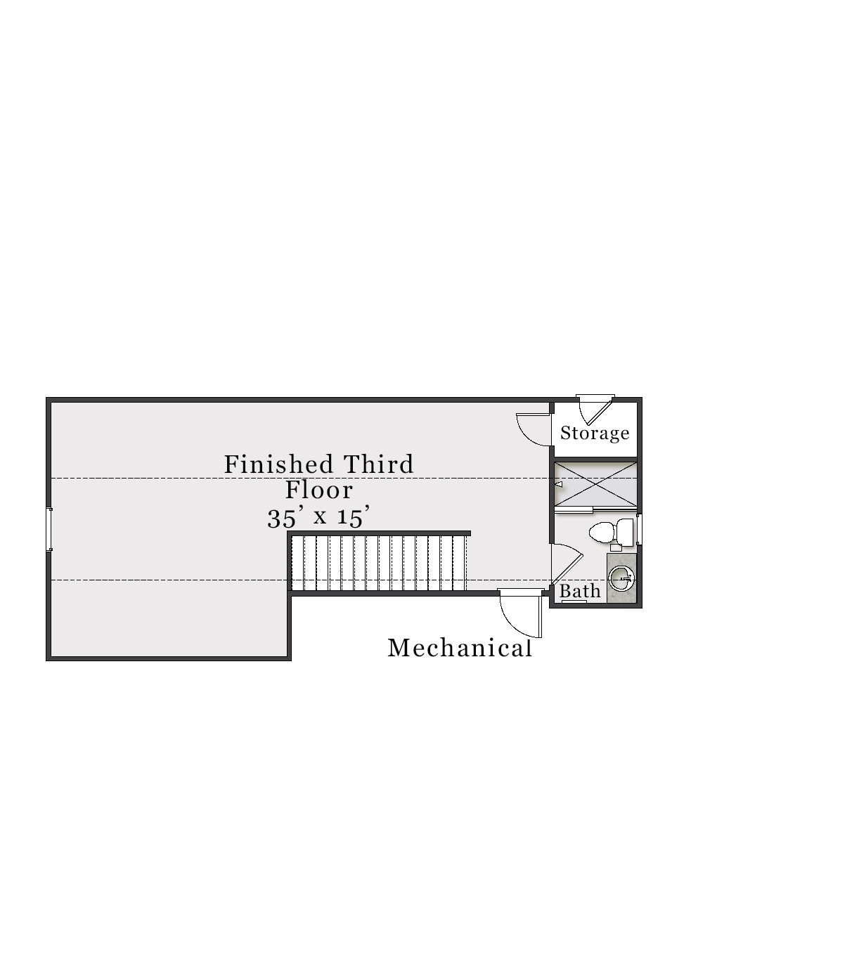 Optional Finished 3rd Floor w/ Bath