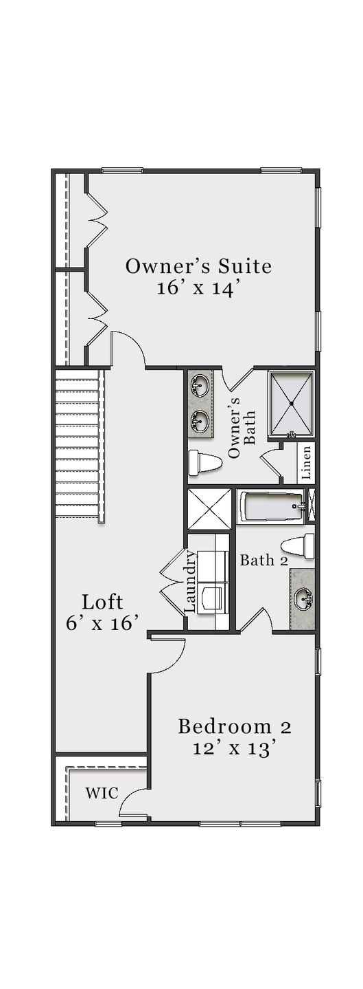 End Second Floor