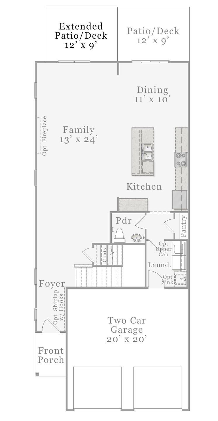 Optional - Extended Patio / Deck