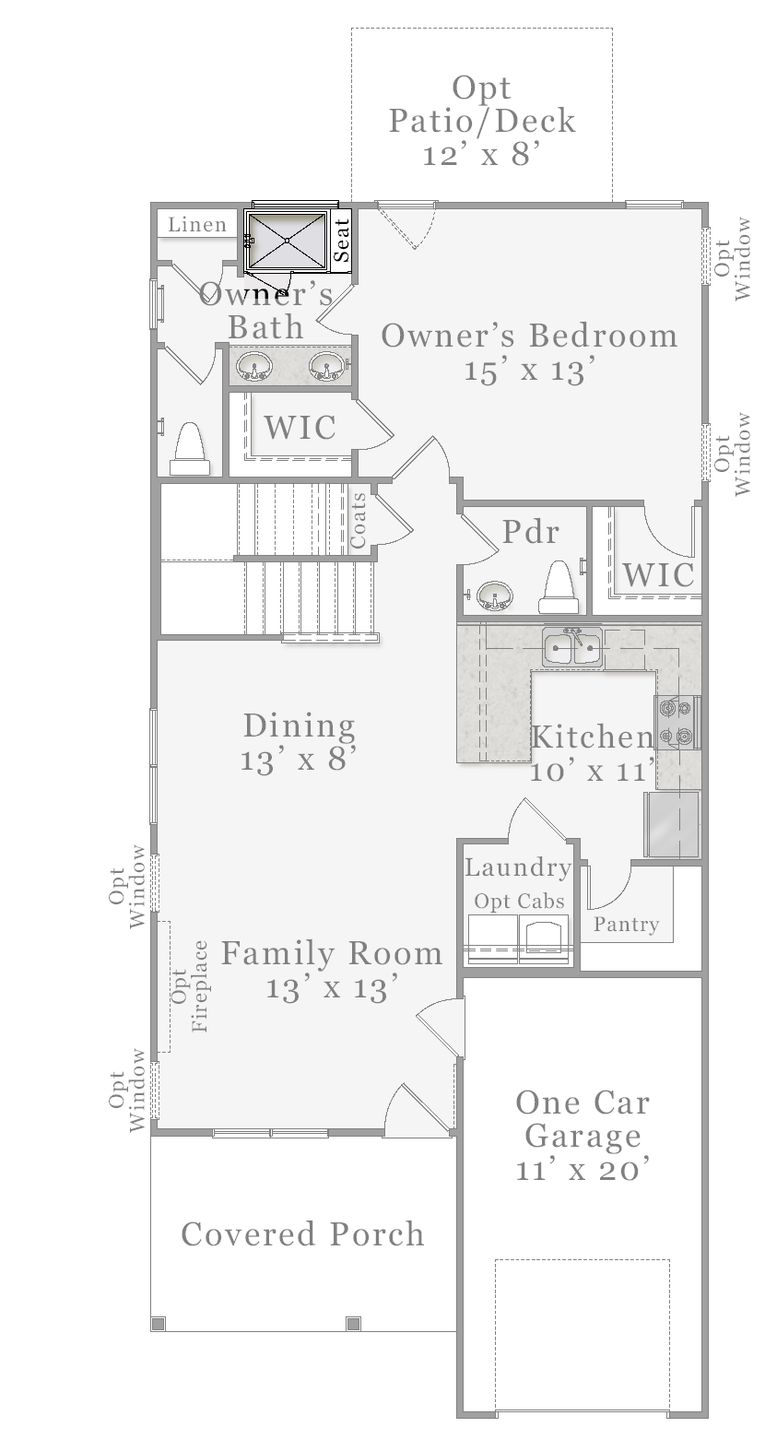 Optional - Tiled Owner's Shower