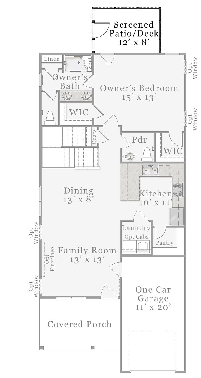 Optional - Screened Deck / Patio