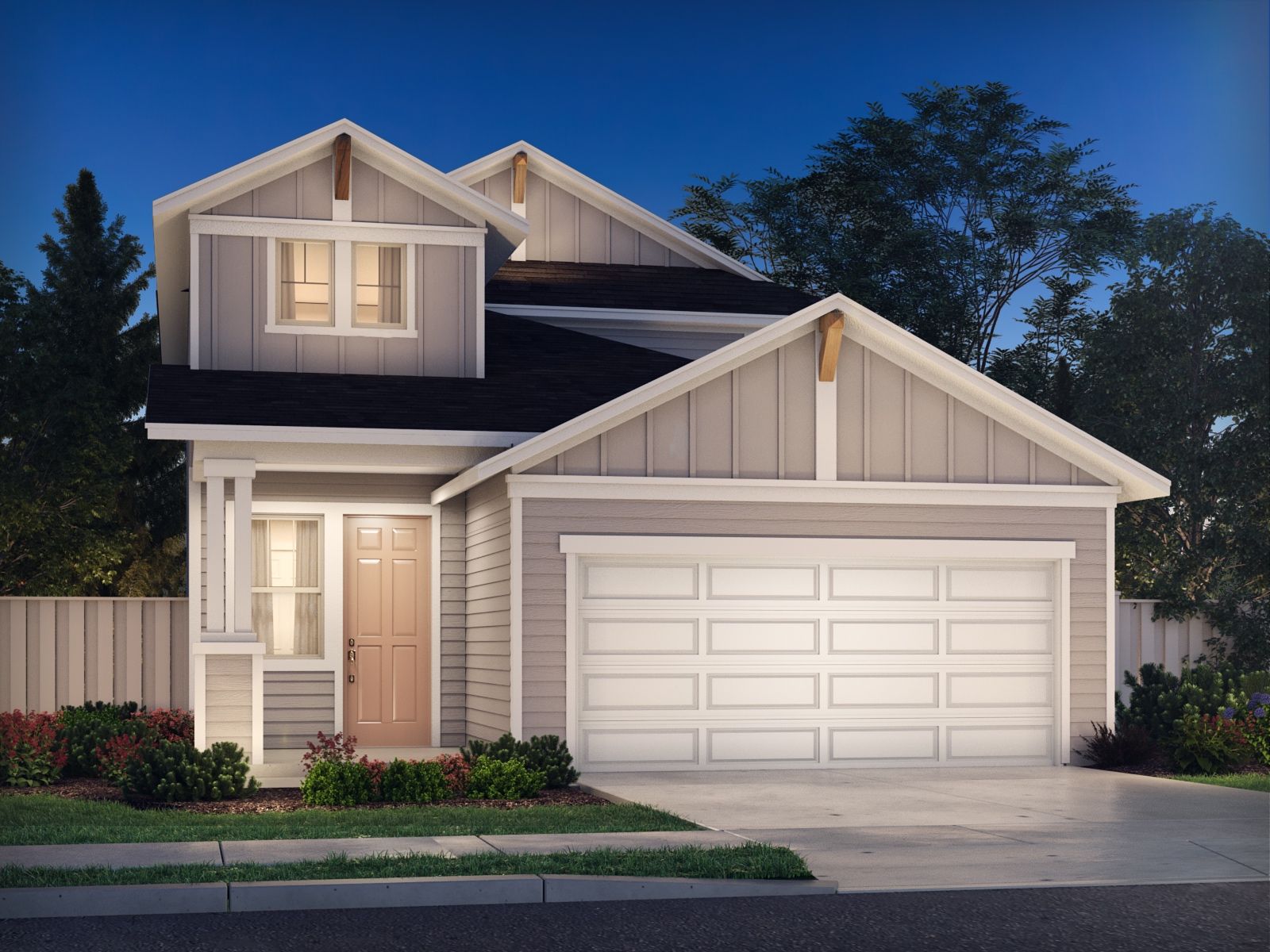 The Olympic (380) Floorplan S Elevation Rendering
