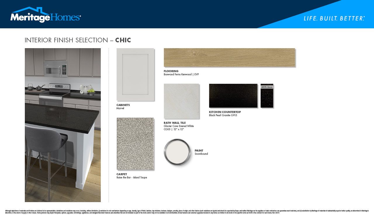 Almond-colored cabinets and quartz countertops