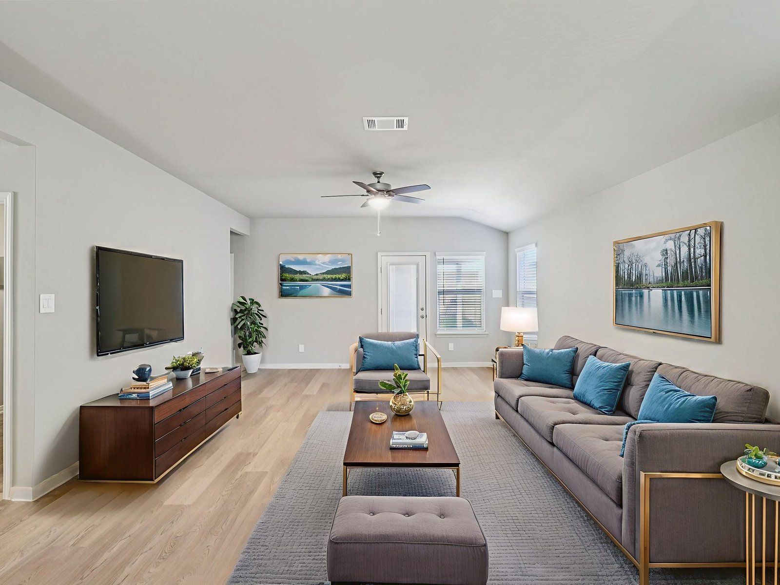 Virtually Staged Living Room