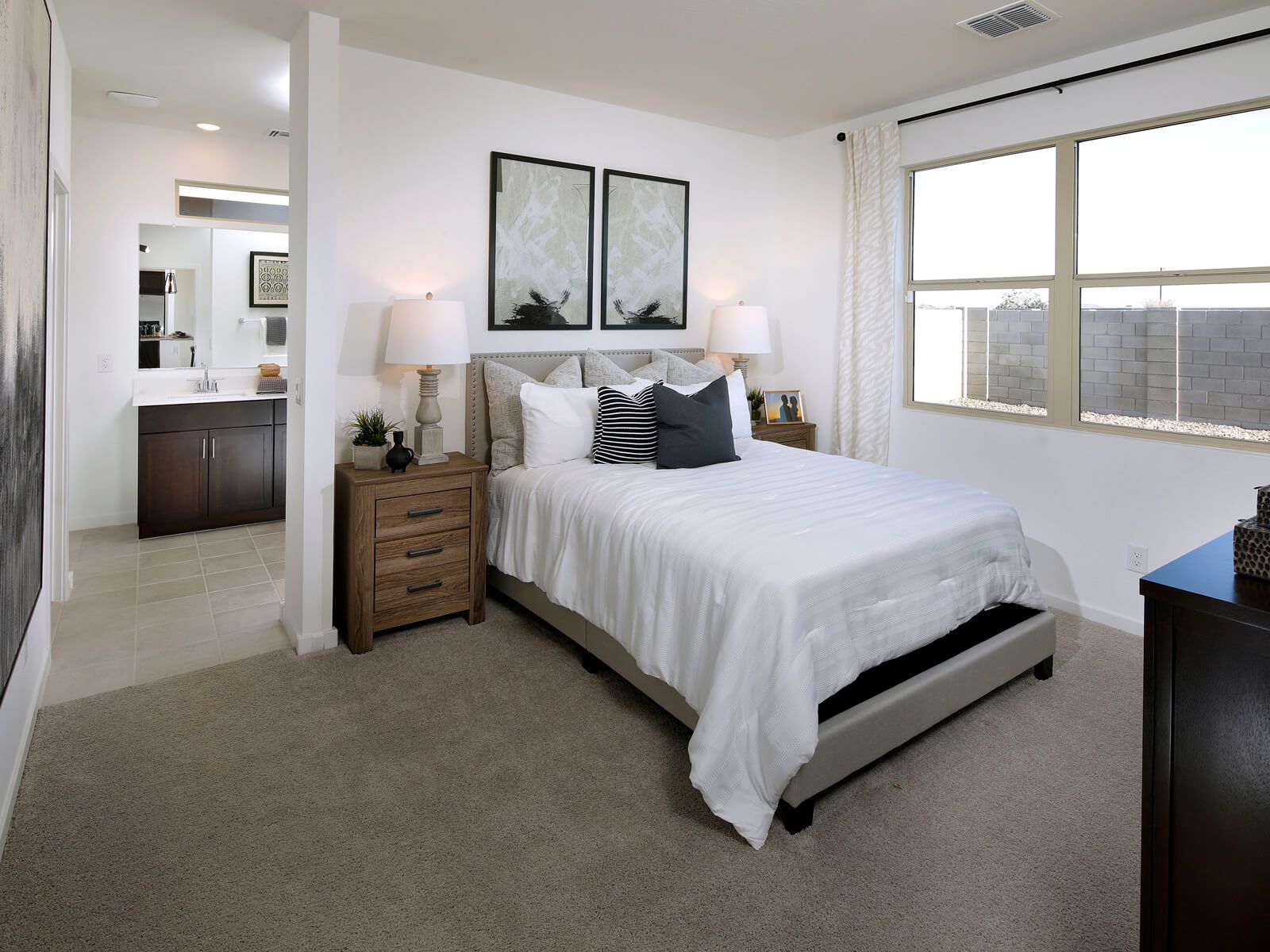 Primary Bedroom in the Enzo Floorplan at Paloma Creek