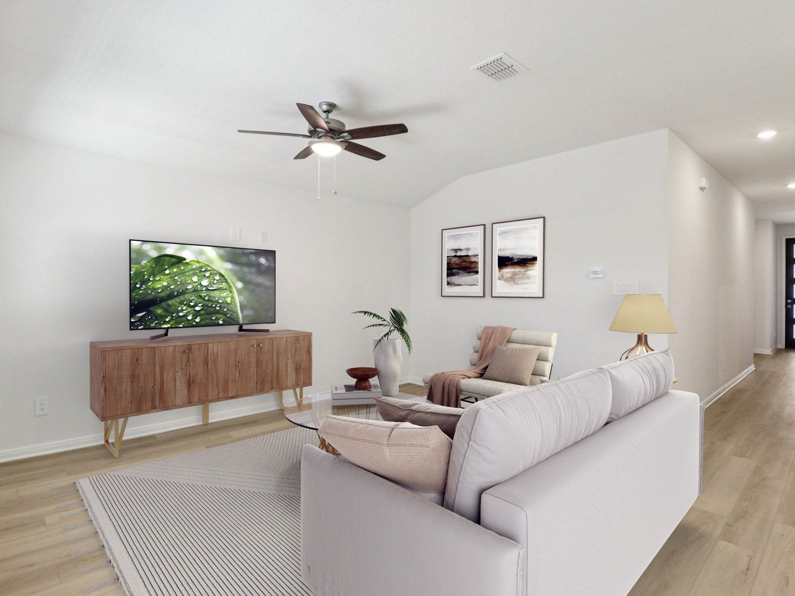 Virtually Staged Living Room
