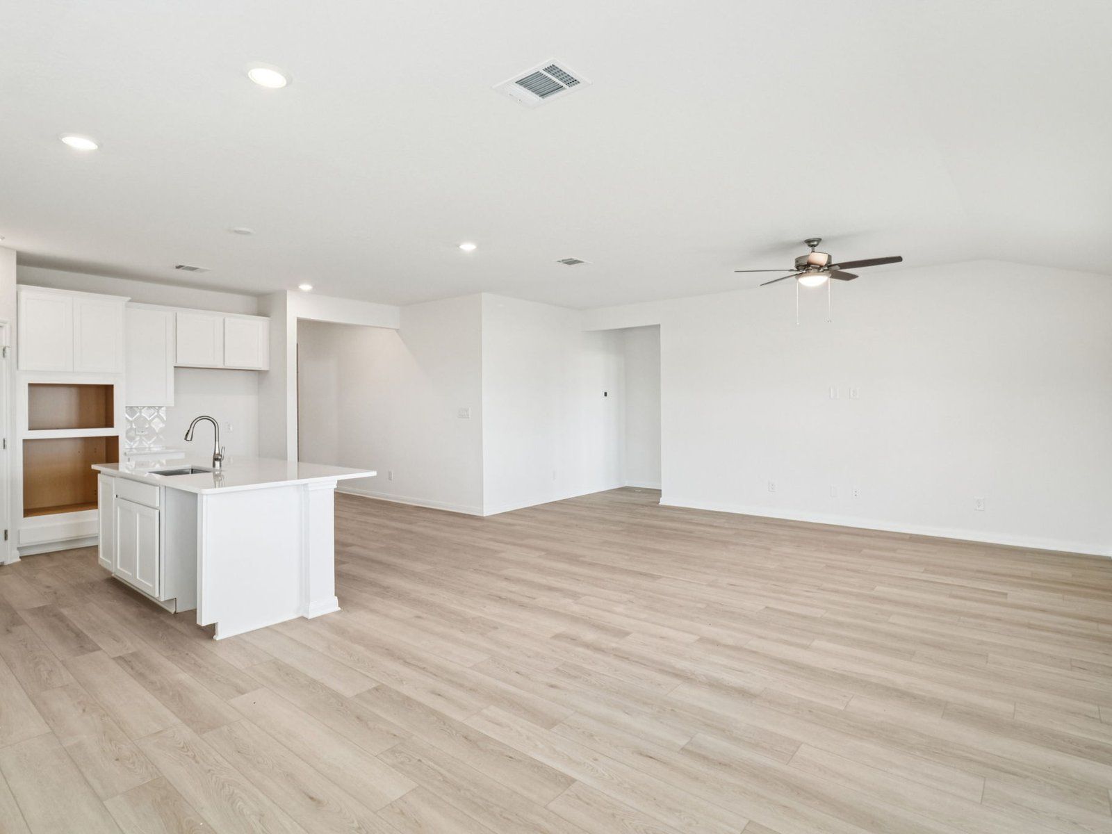 Kitchen and Living Room