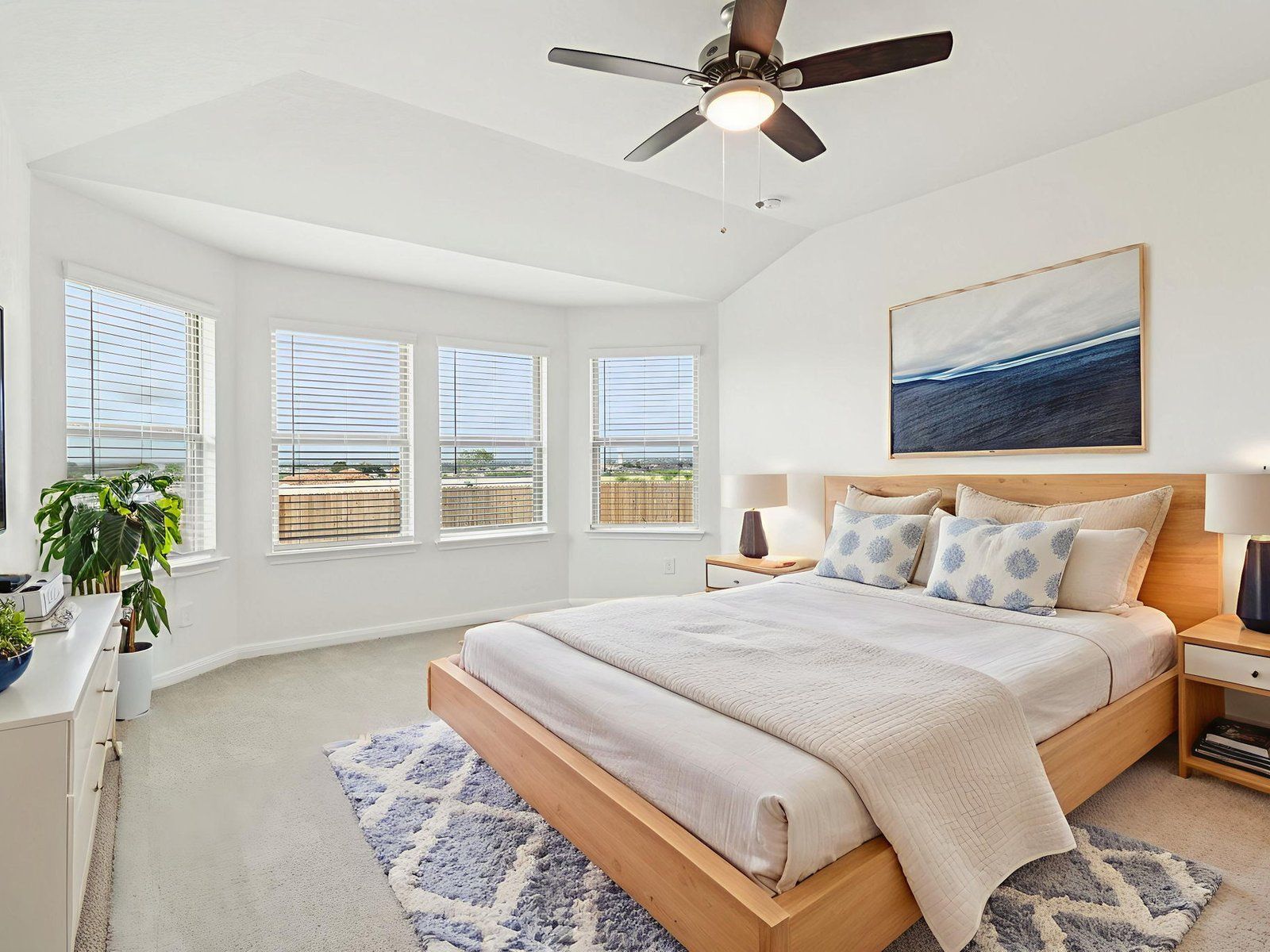 Virtually Staged Primary Suite