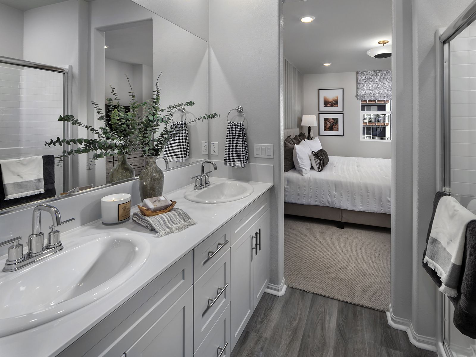 Residence 2 interior image modeled at a nearby Meritage community.
