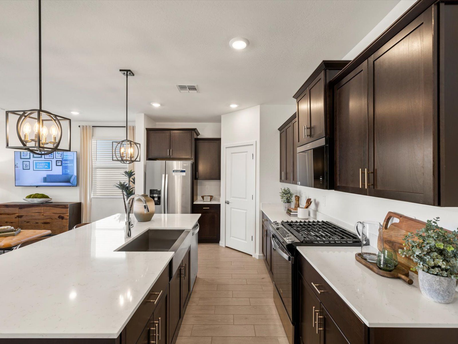 Kitchen in Leslie floorplan at Teravalis