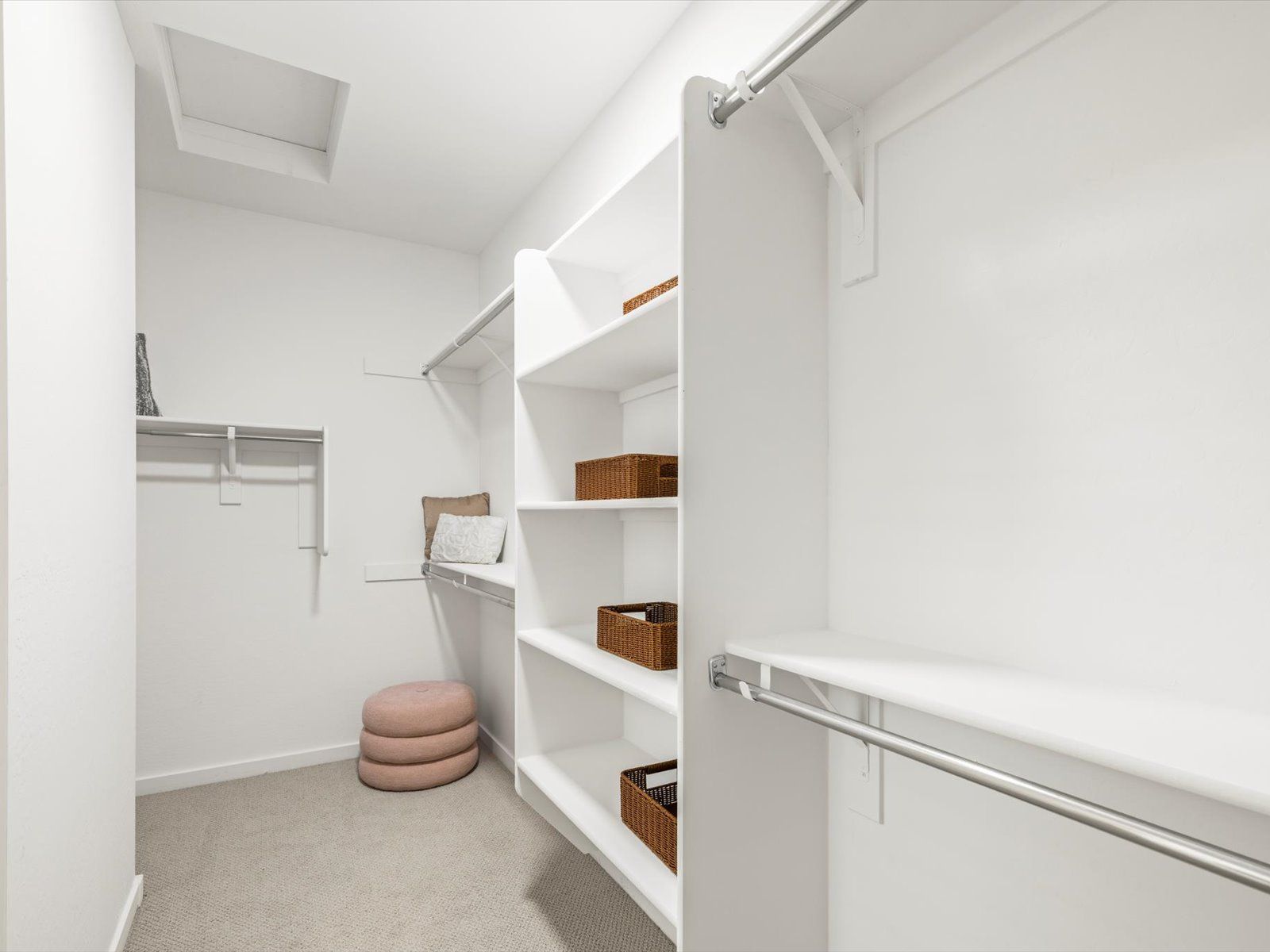 Primary closet in the Arlo floorplan modeled at Teravalis