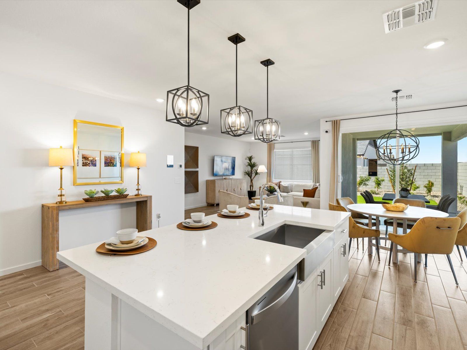 Kitchen in the Arlo floorplan modeled at Teravalis