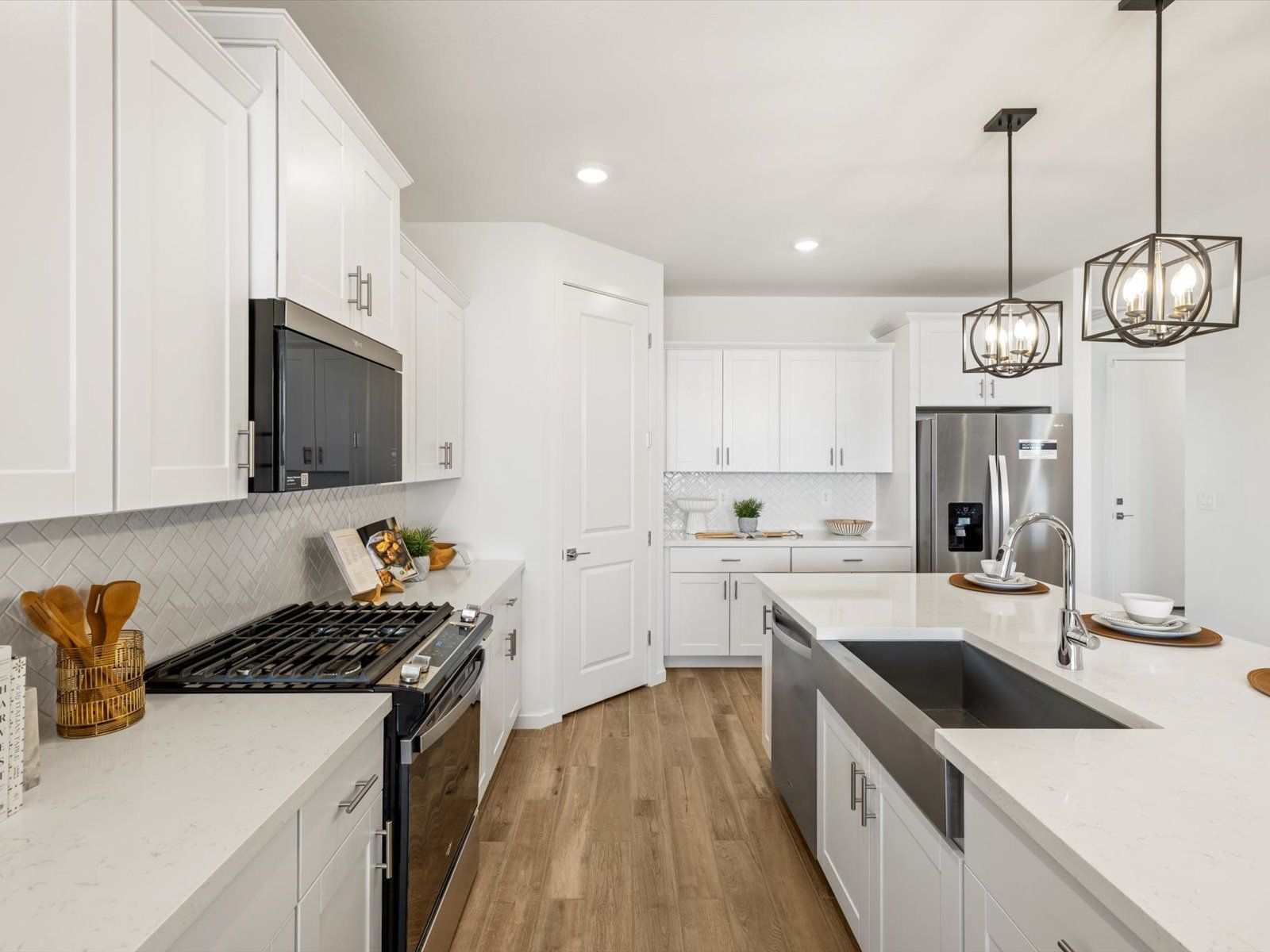 Kitchen in the Arlo floorplan modeled at Teravalis