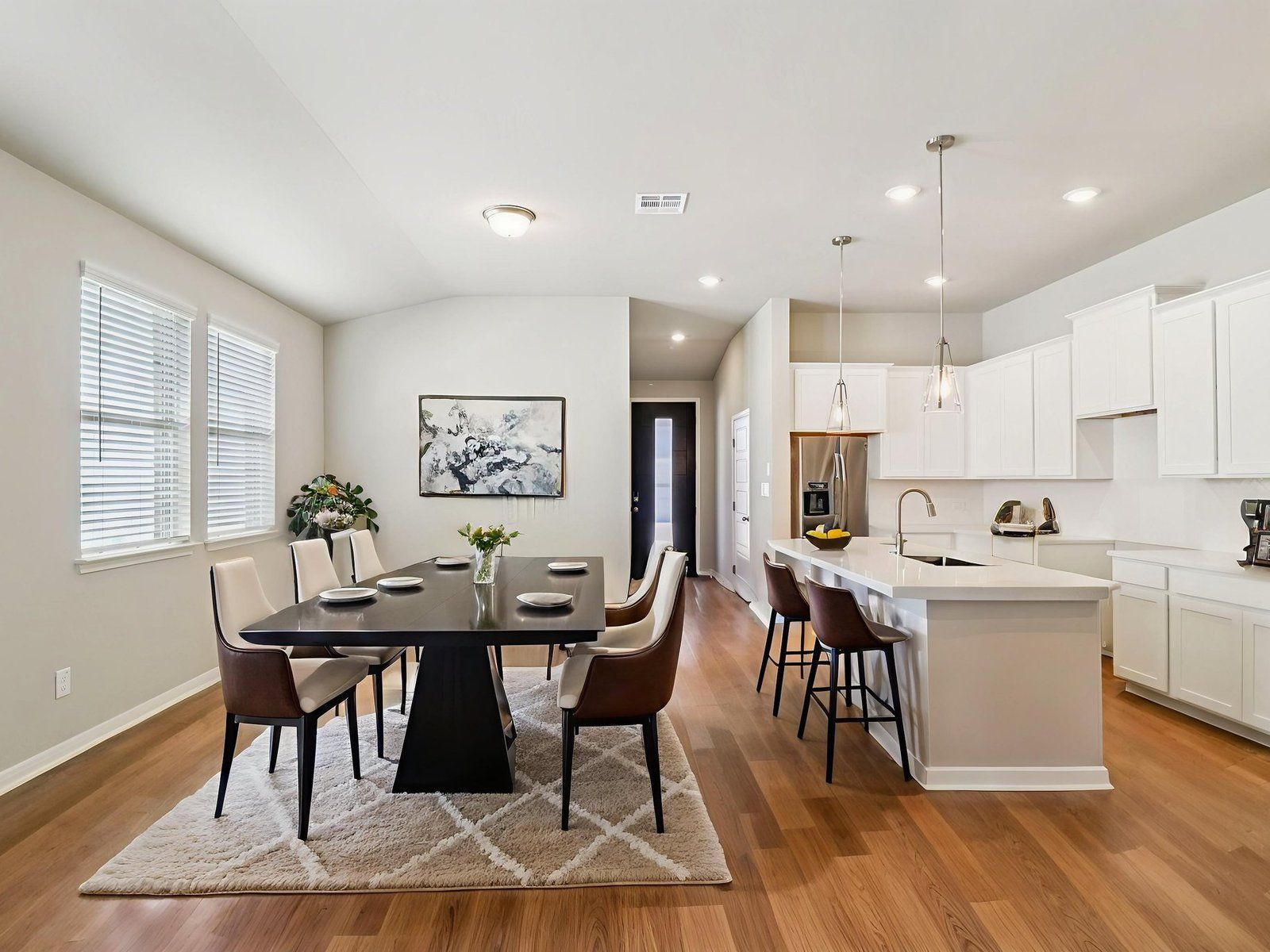 Virtually Staged Dining Room