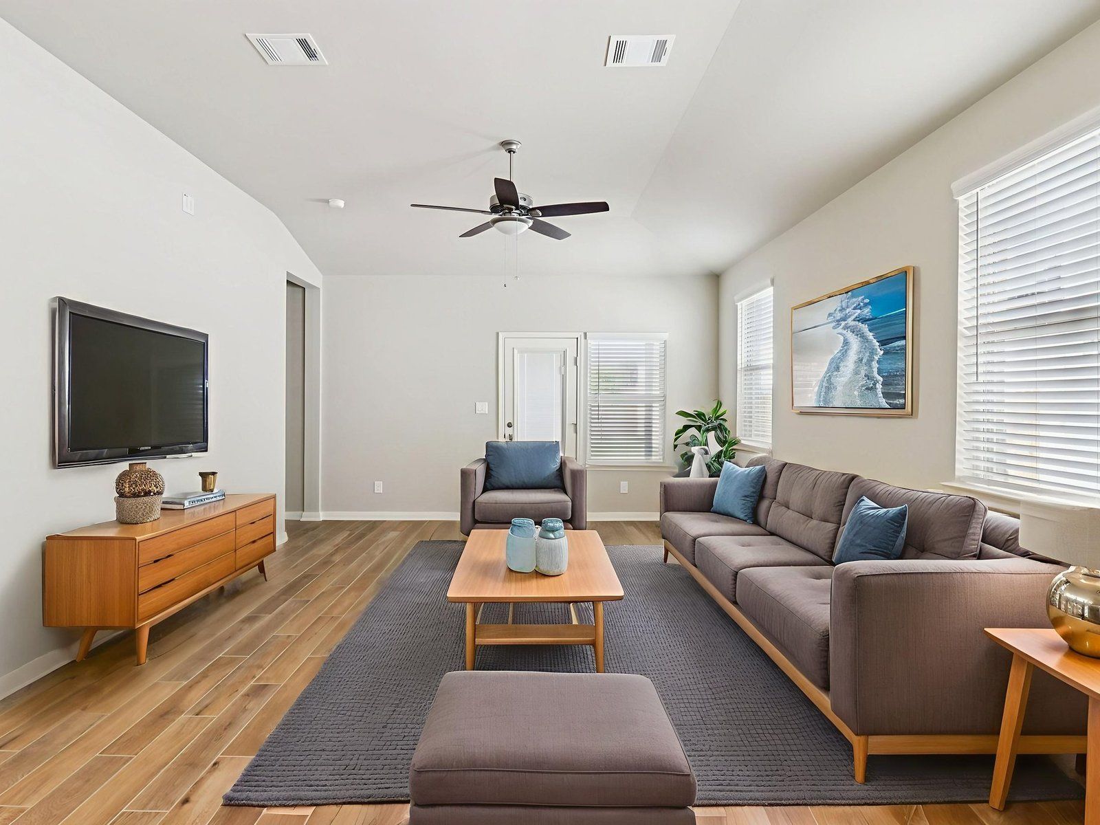 Virtually Staged Living Room