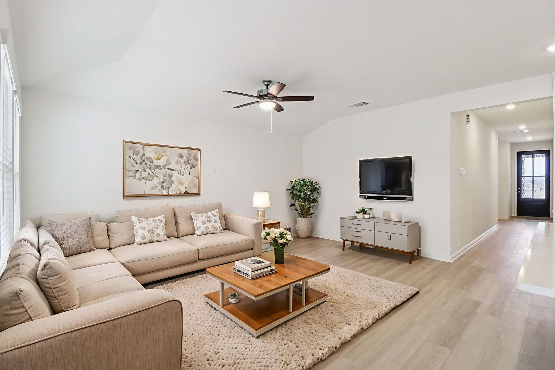 Virtually Staged Living Room