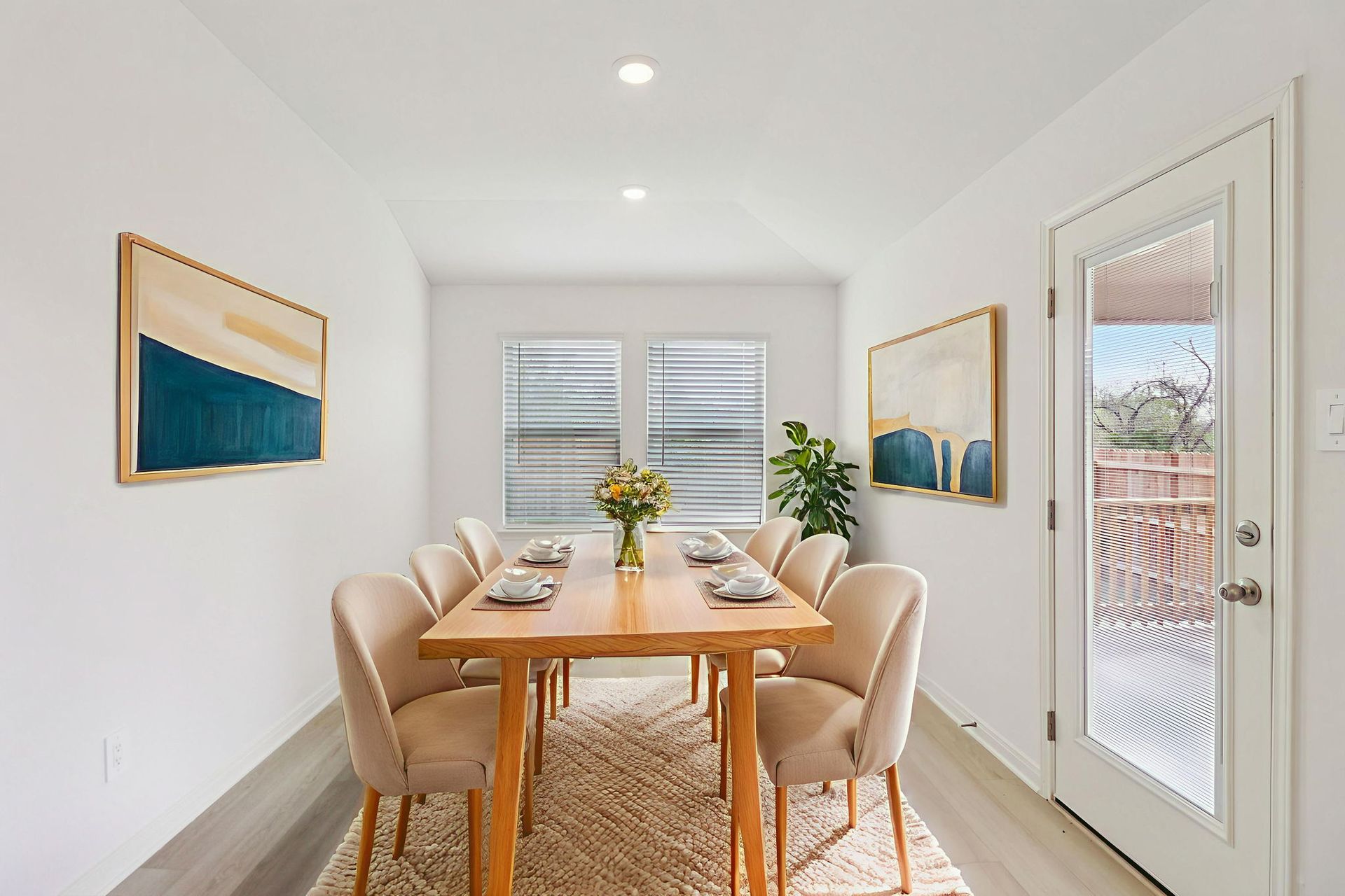 Virtually Staged Dining Room