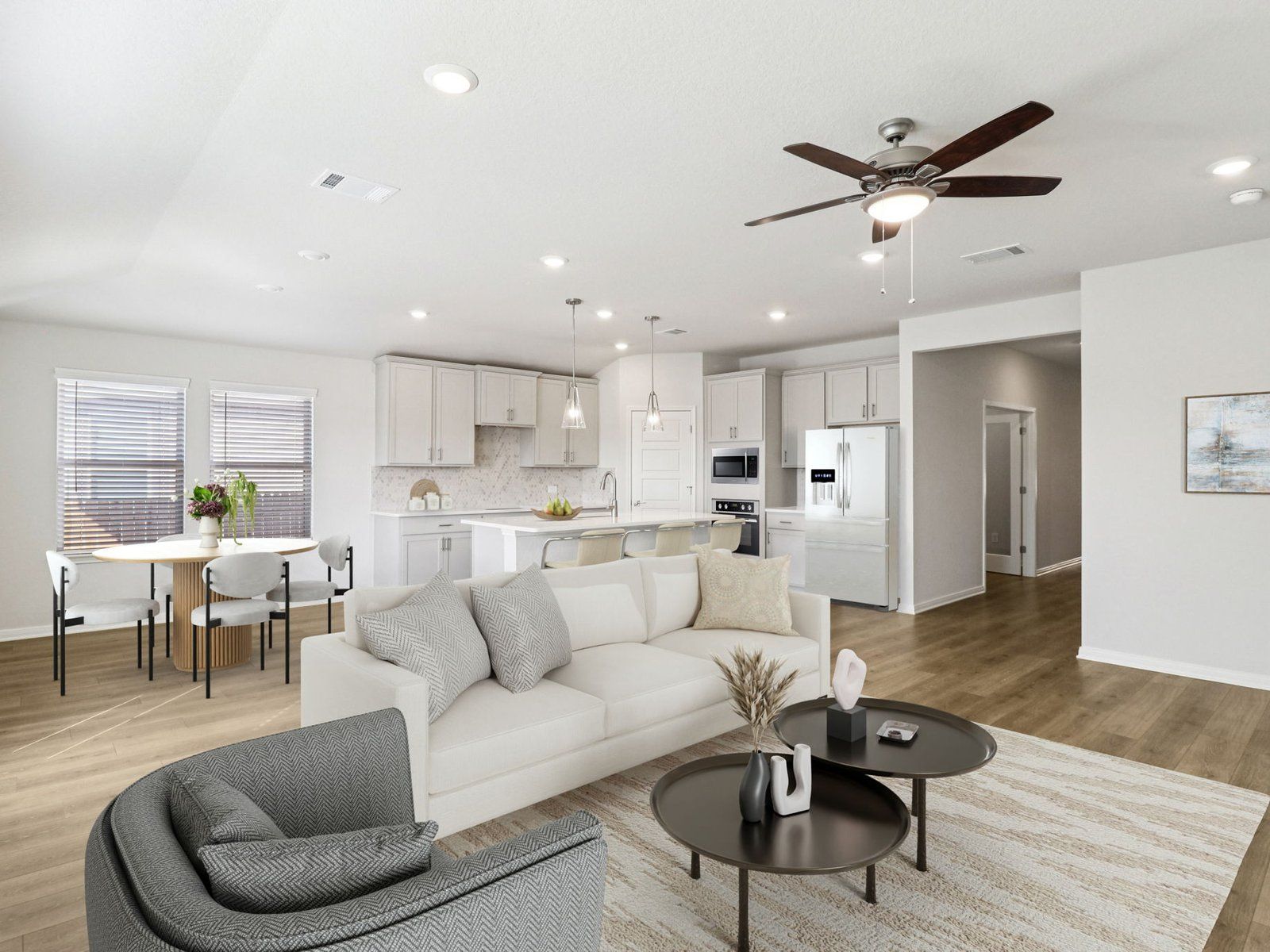 Virtually Staged Living Room