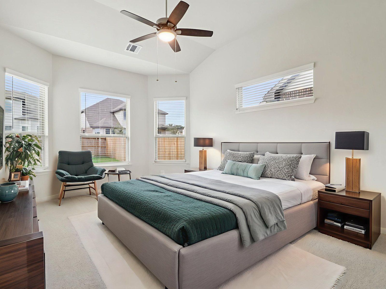 Virtually Staged Primary Suite