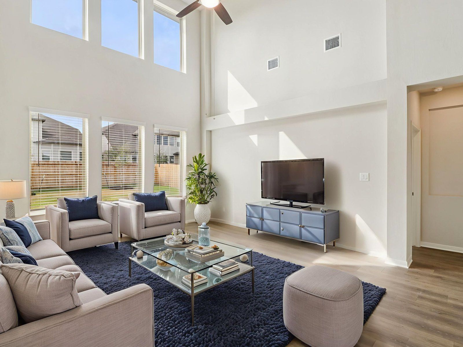 Virtually Staged Living Room