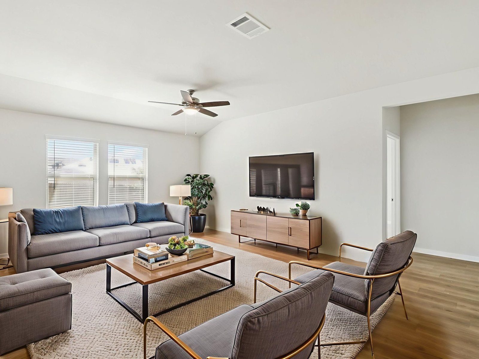 Virtually Staged Living Room