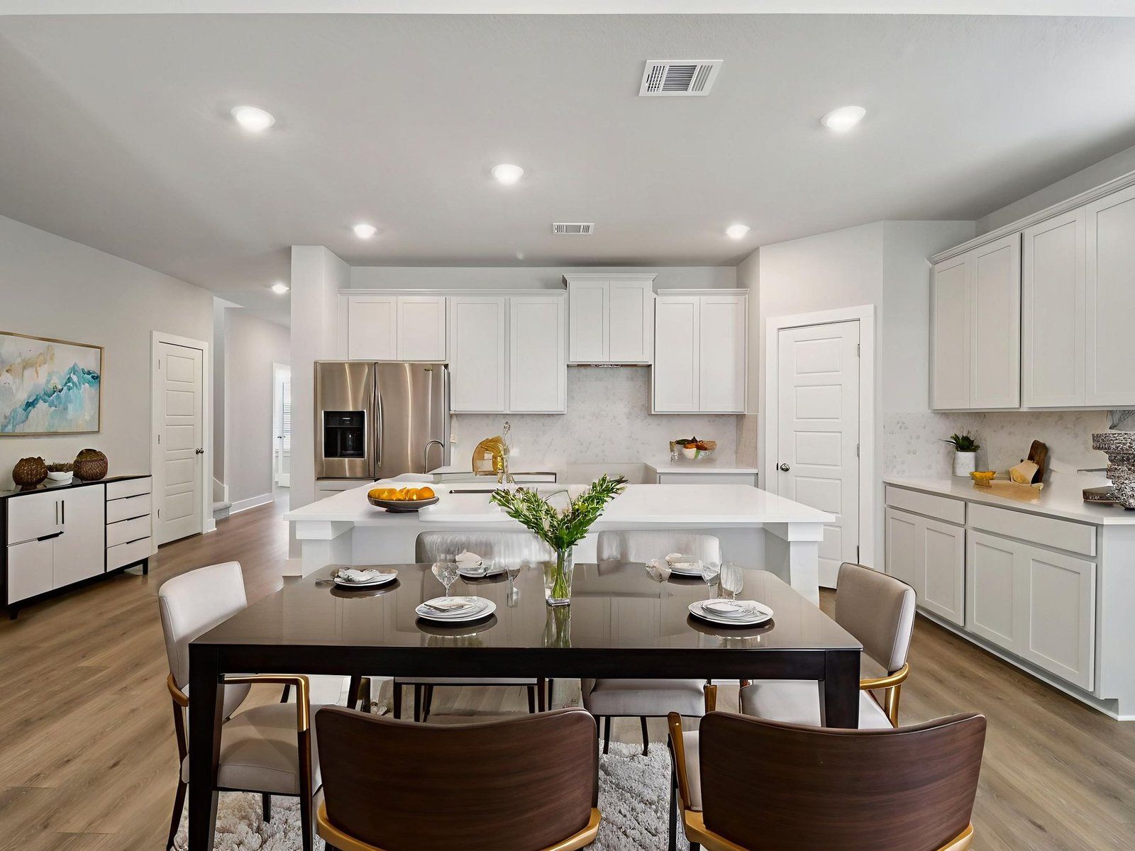 Virtually Staged Dining Room